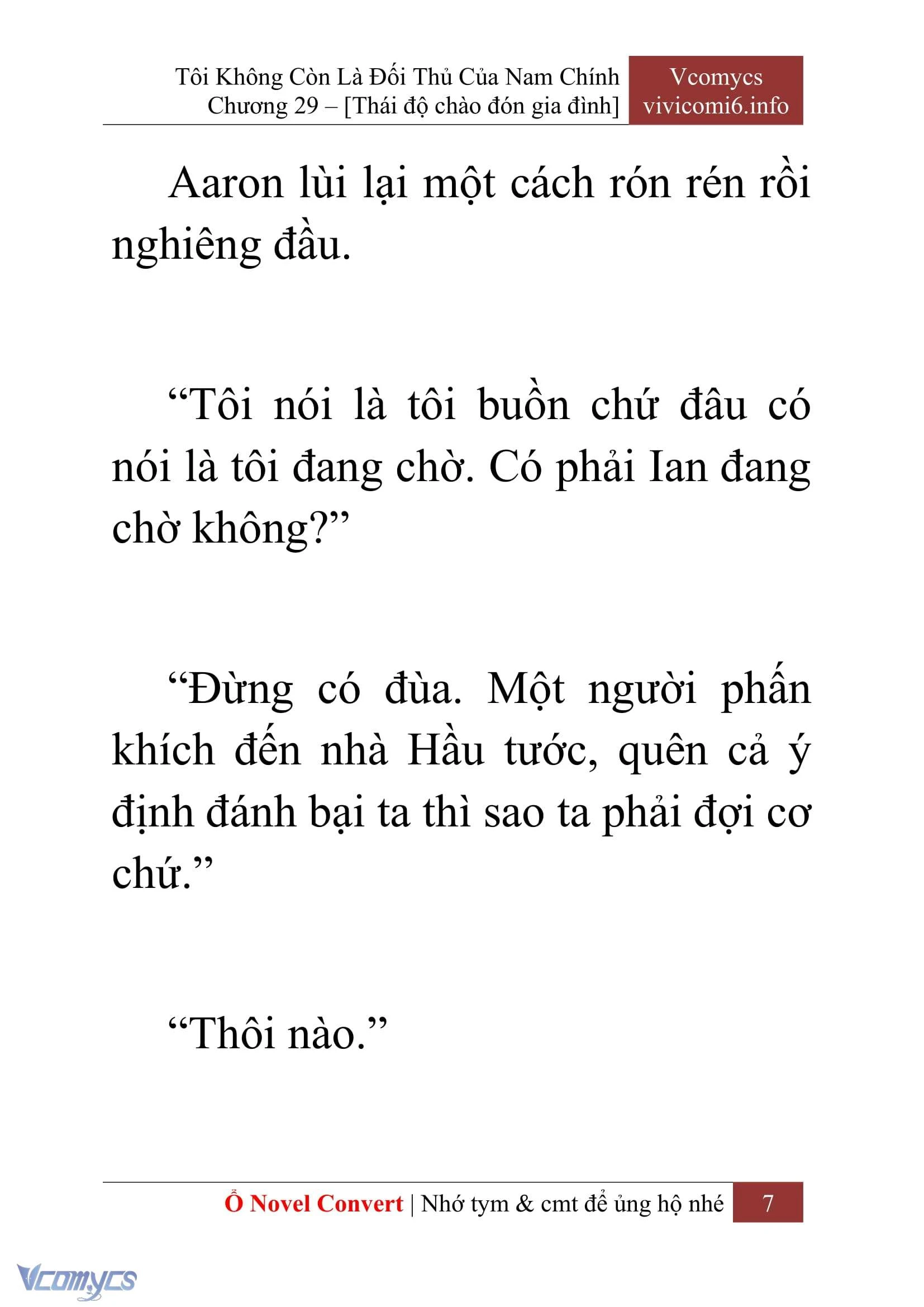 [Novel] Tôi Không Còn Là Đối Thủ Của Nam Chính Chapter  29 - 9