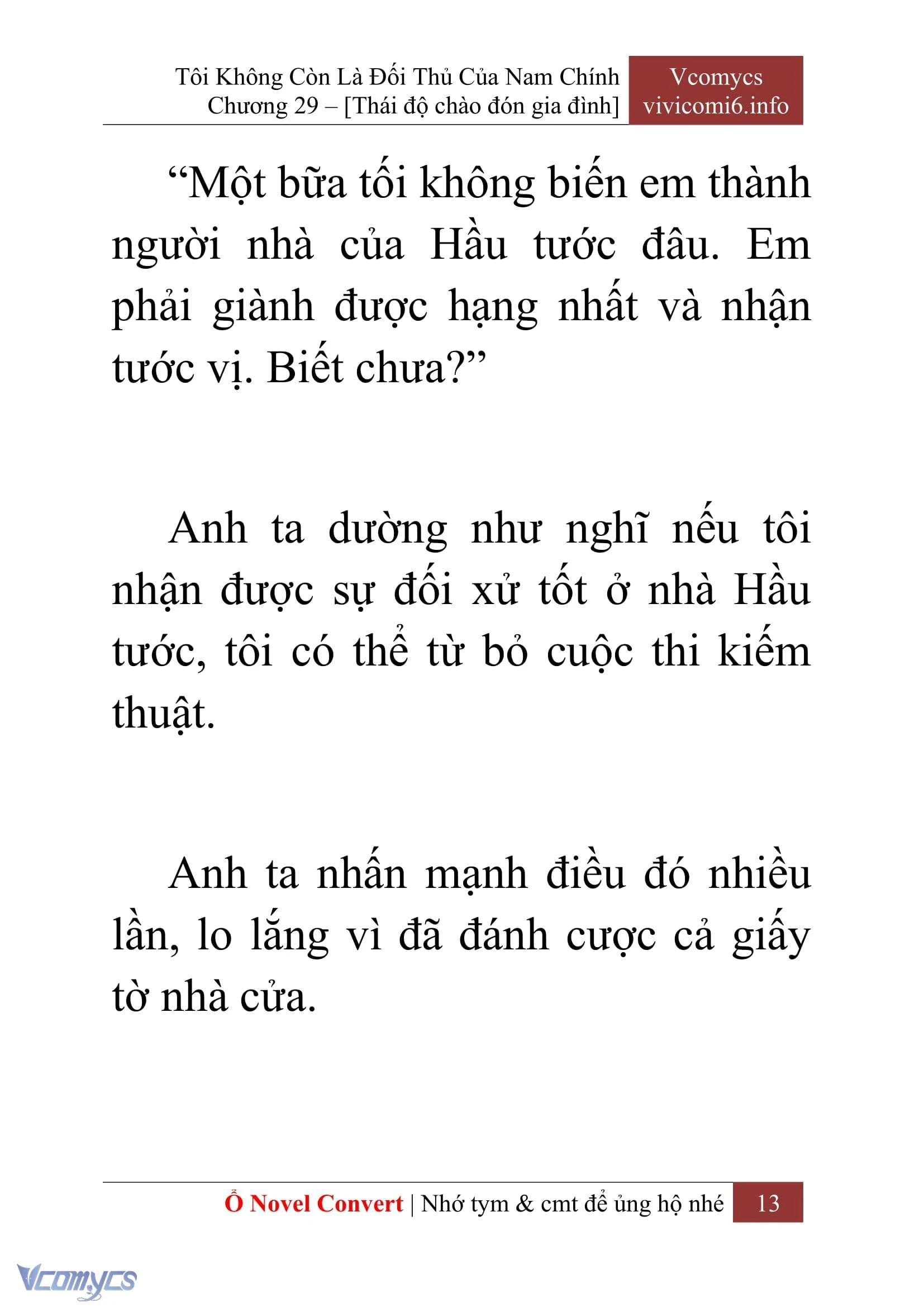 [Novel] Tôi Không Còn Là Đối Thủ Của Nam Chính Chapter  29 - 15