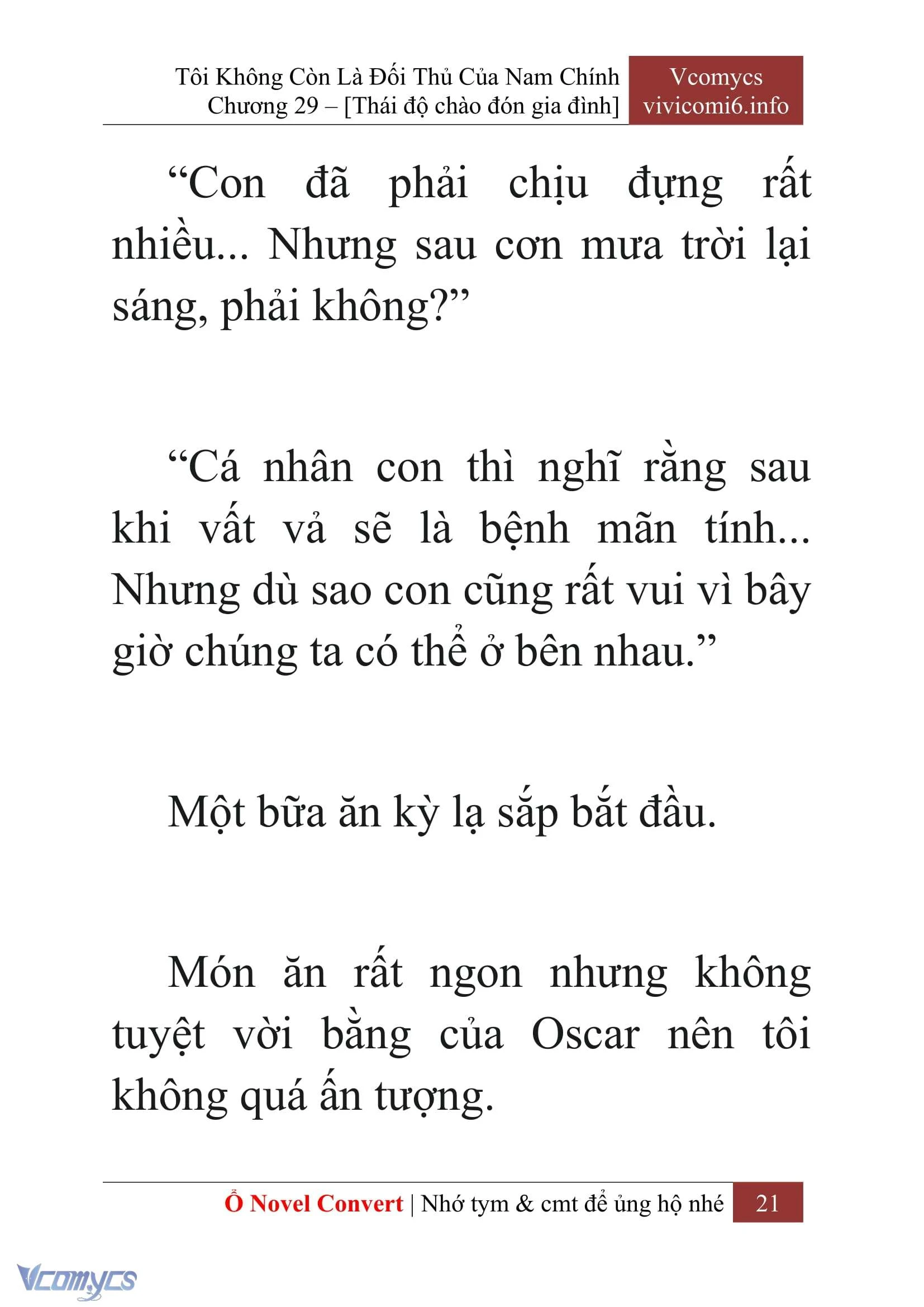 [Novel] Tôi Không Còn Là Đối Thủ Của Nam Chính Chapter  29 - 23