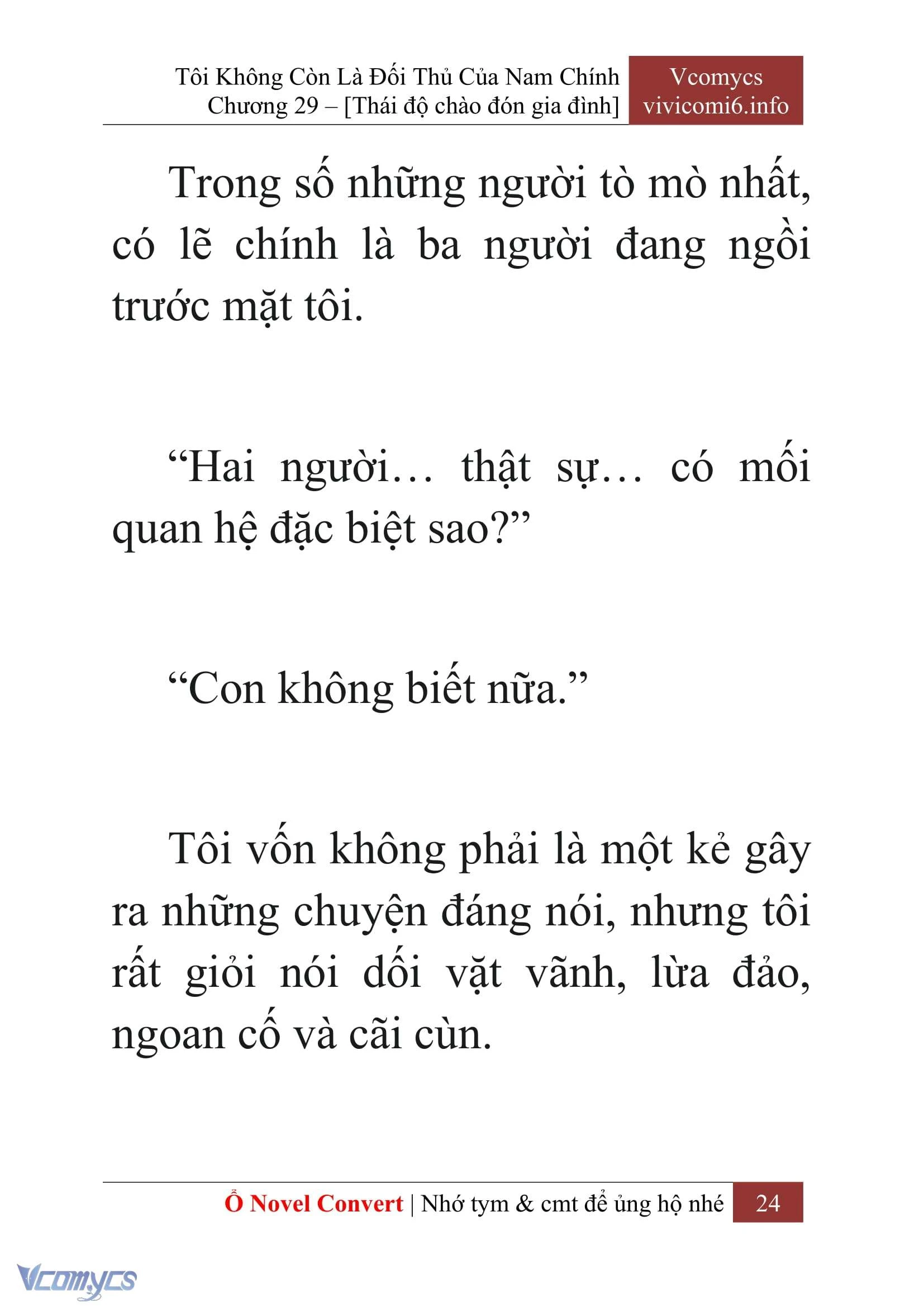 [Novel] Tôi Không Còn Là Đối Thủ Của Nam Chính Chapter  29 - 26