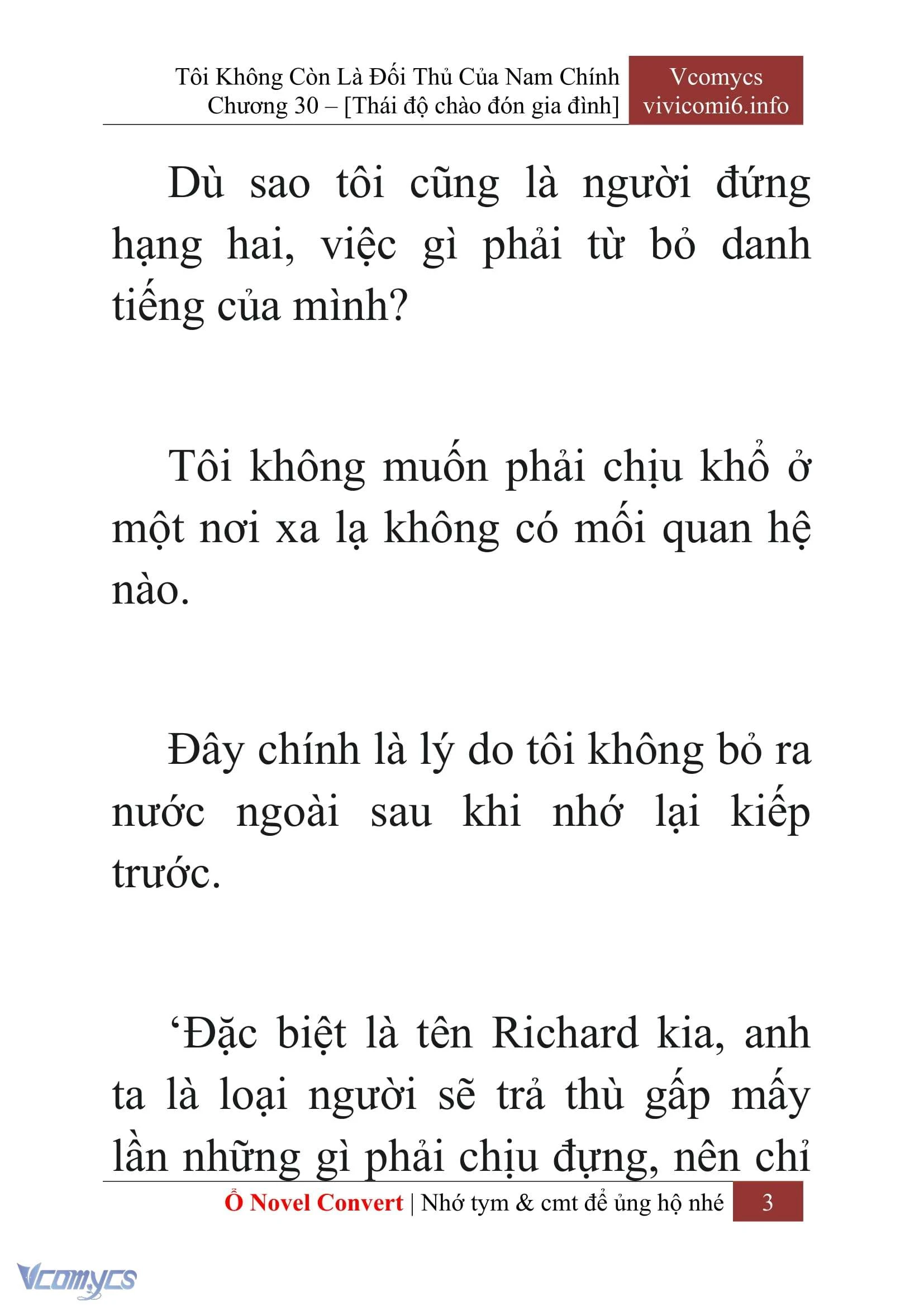 [Novel] Tôi Không Còn Là Đối Thủ Của Nam Chính Chapter  30 - 5