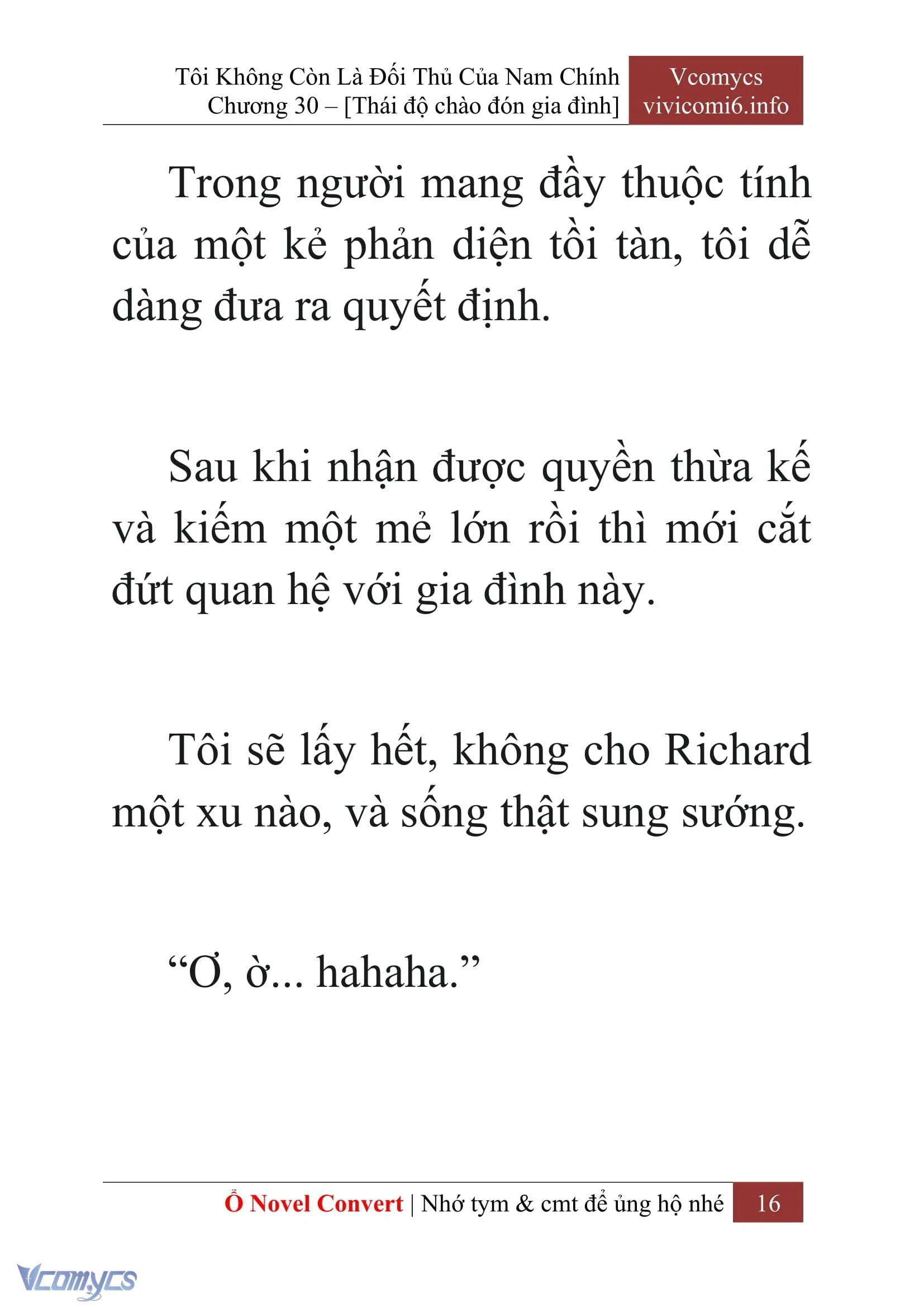 [Novel] Tôi Không Còn Là Đối Thủ Của Nam Chính Chapter  30 - 18