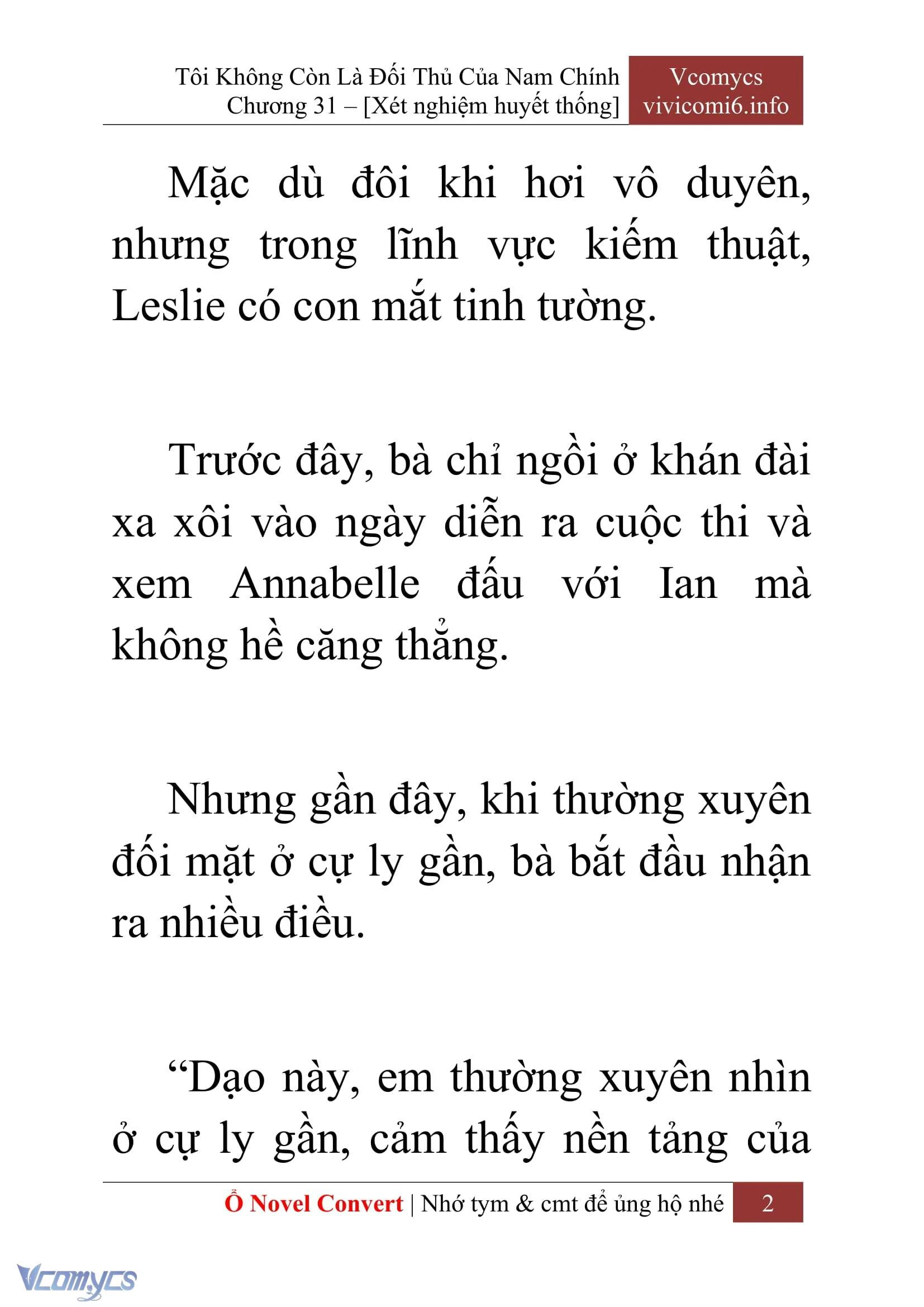 [Novel] Tôi Không Còn Là Đối Thủ Của Nam Chính Chapter  31 - 4