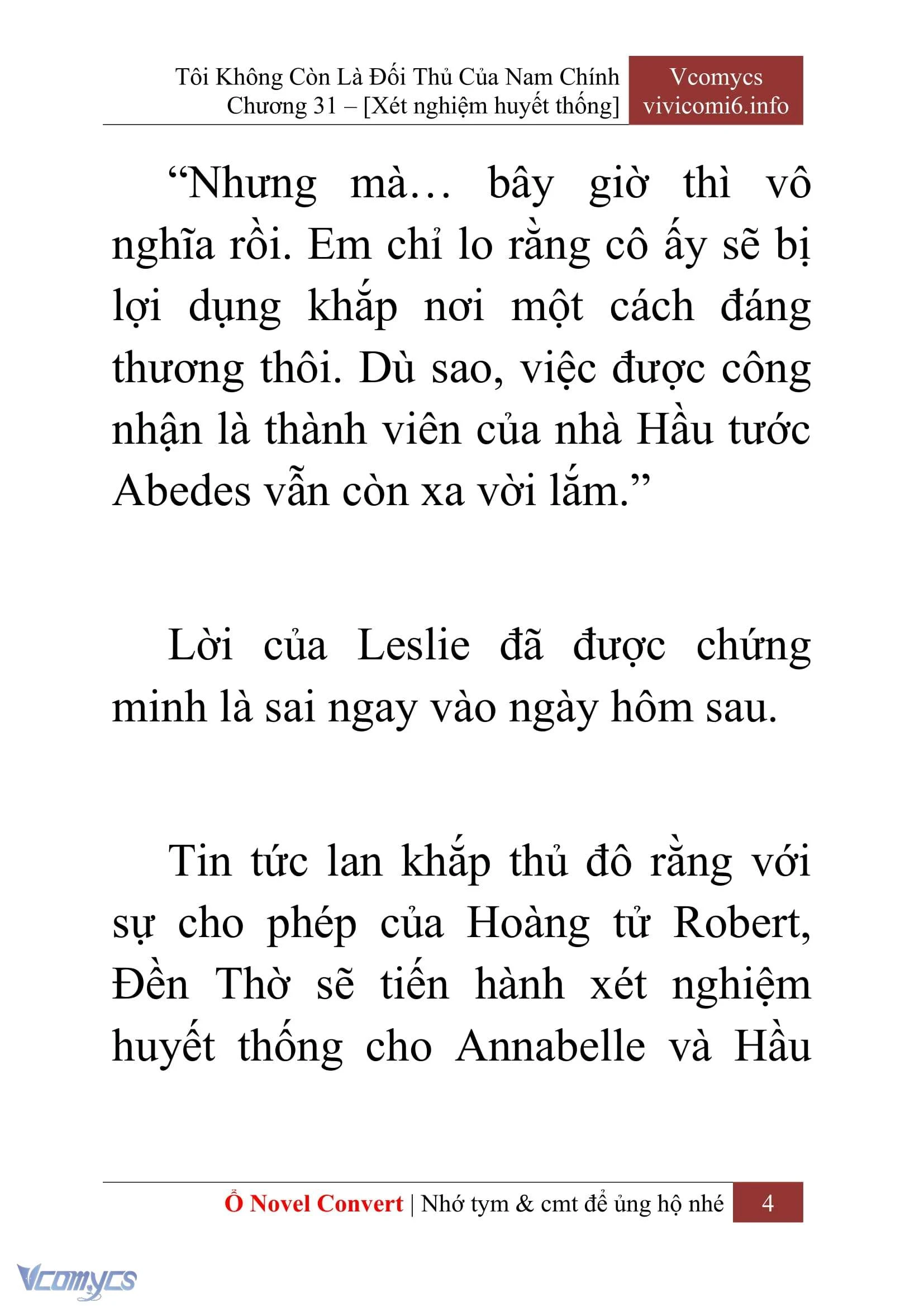 [Novel] Tôi Không Còn Là Đối Thủ Của Nam Chính Chapter  31 - 6