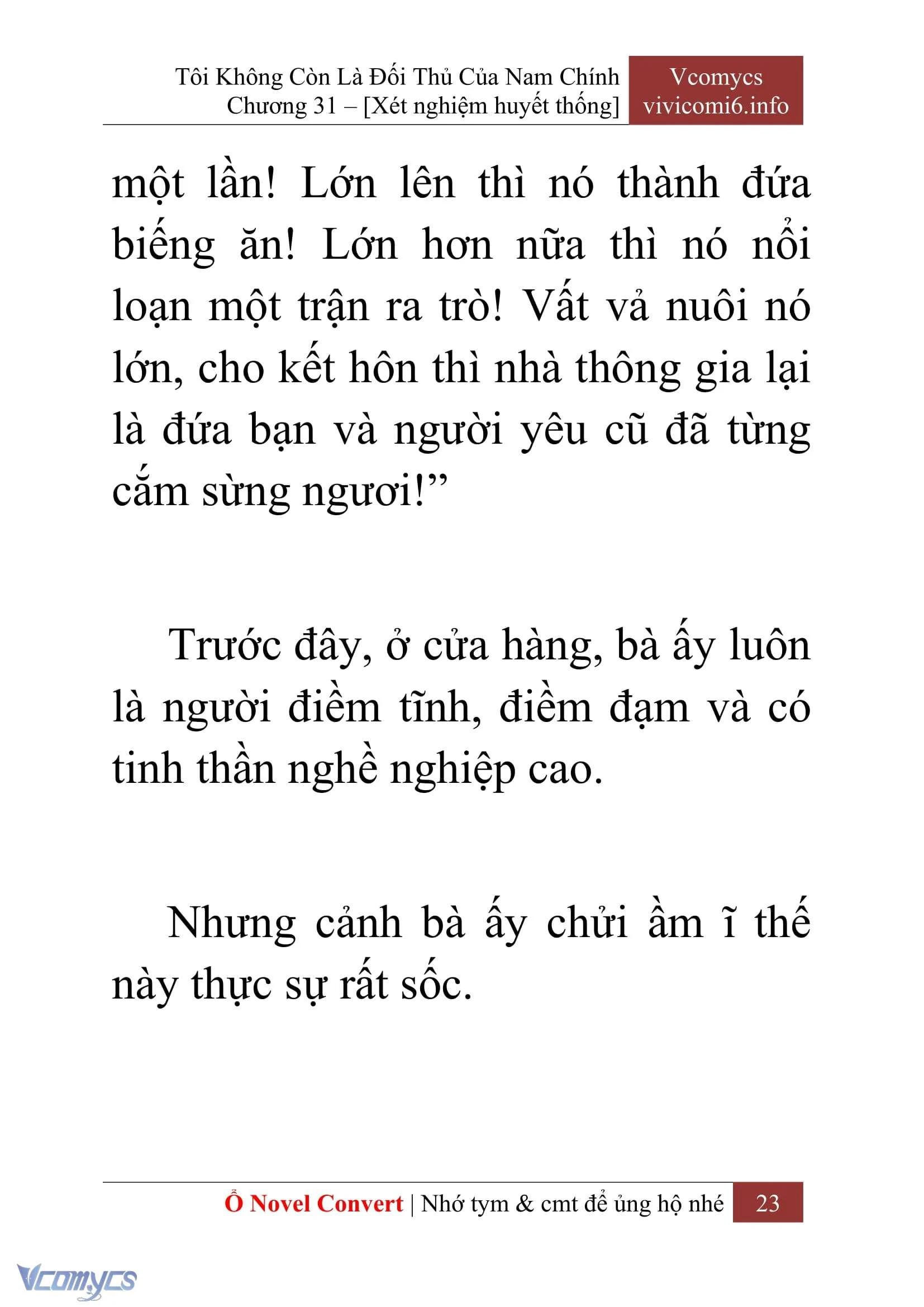 [Novel] Tôi Không Còn Là Đối Thủ Của Nam Chính Chapter  31 - 25