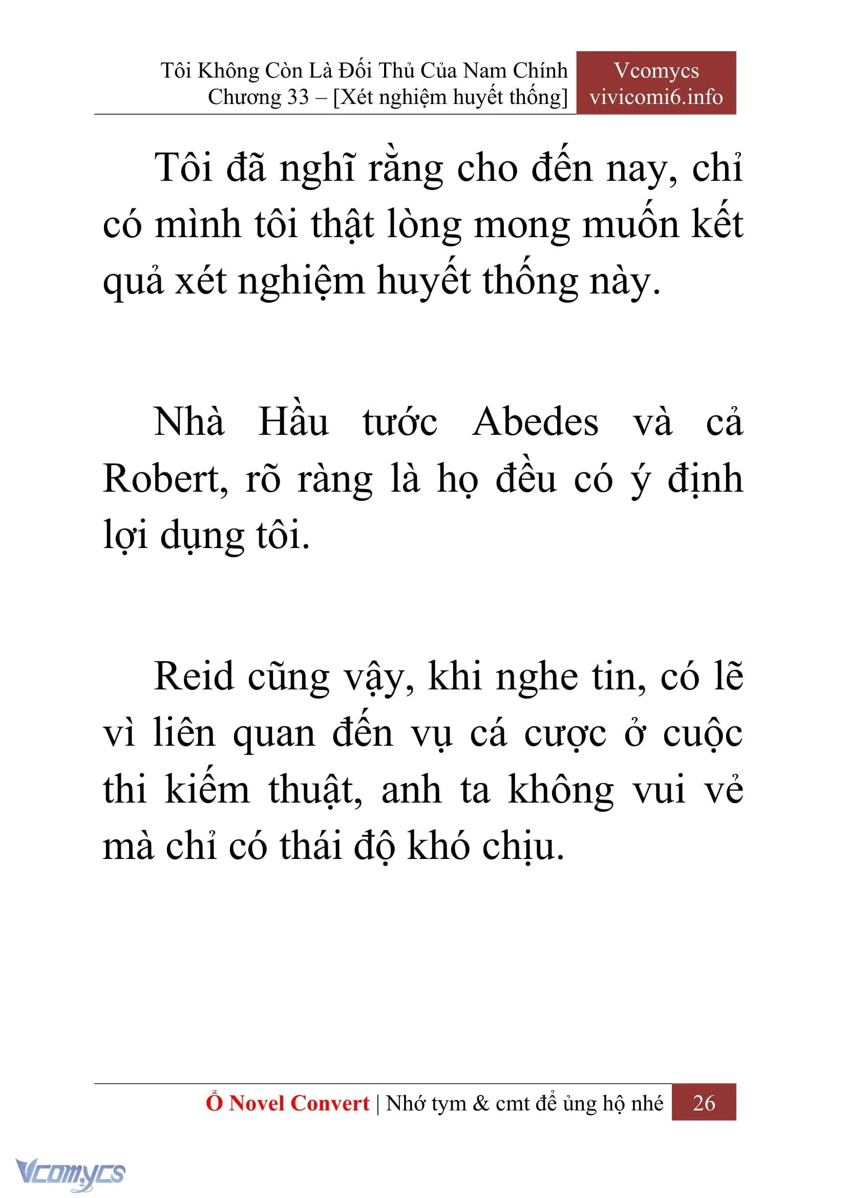 [Novel] Tôi Không Còn Là Đối Thủ Của Nam Chính Chapter  33 - 28