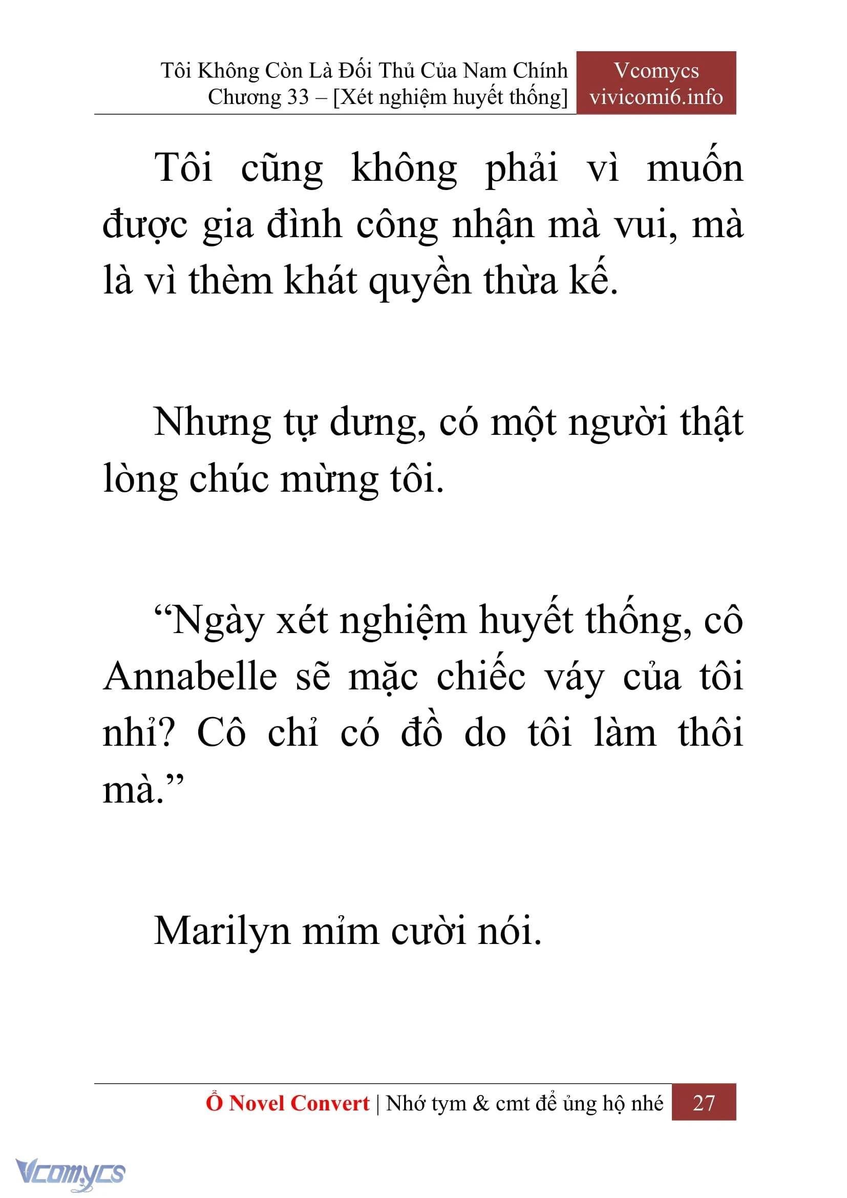 [Novel] Tôi Không Còn Là Đối Thủ Của Nam Chính Chapter  33 - 29