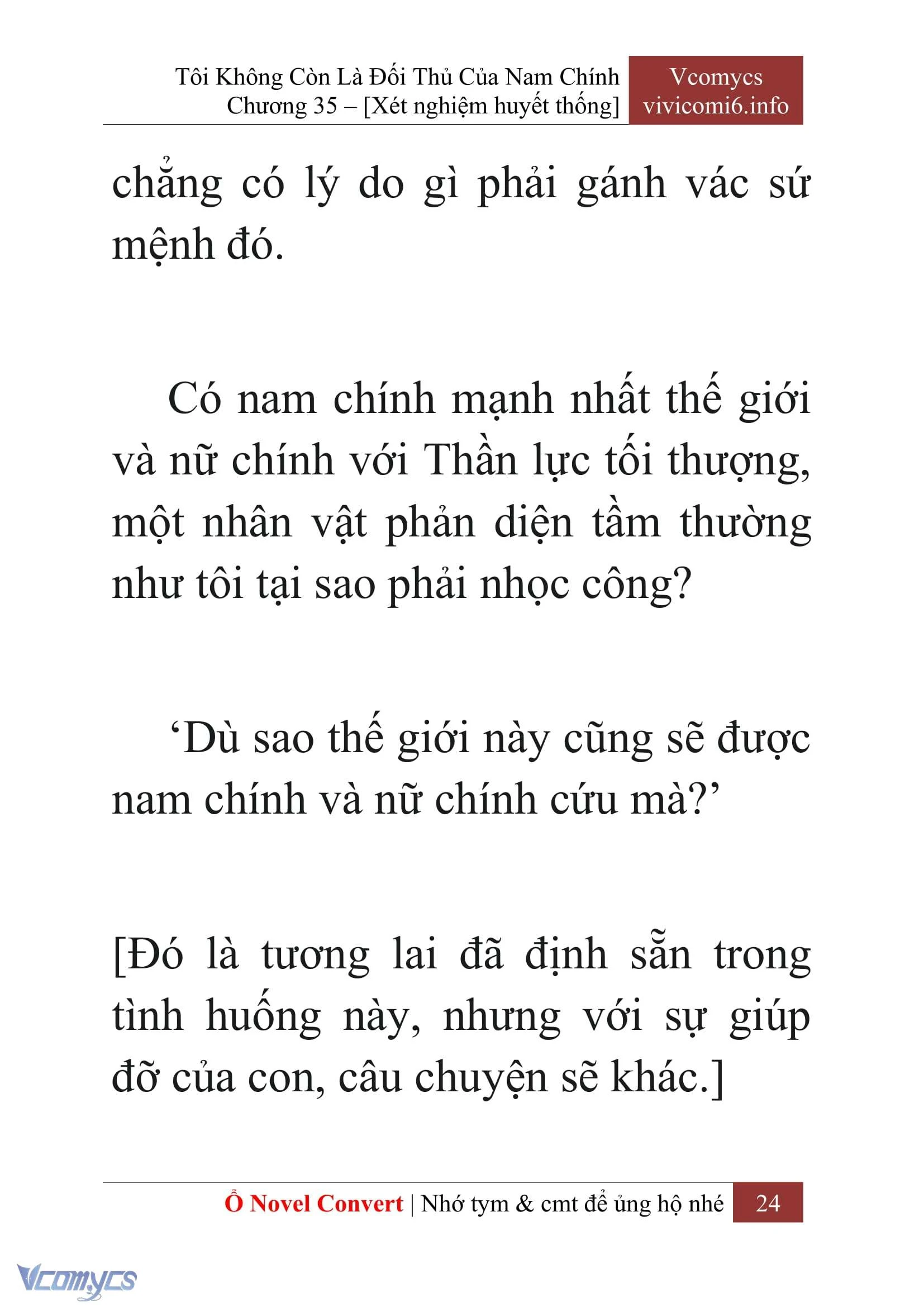 [Novel] Tôi Không Còn Là Đối Thủ Của Nam Chính Chapter  35 - 26