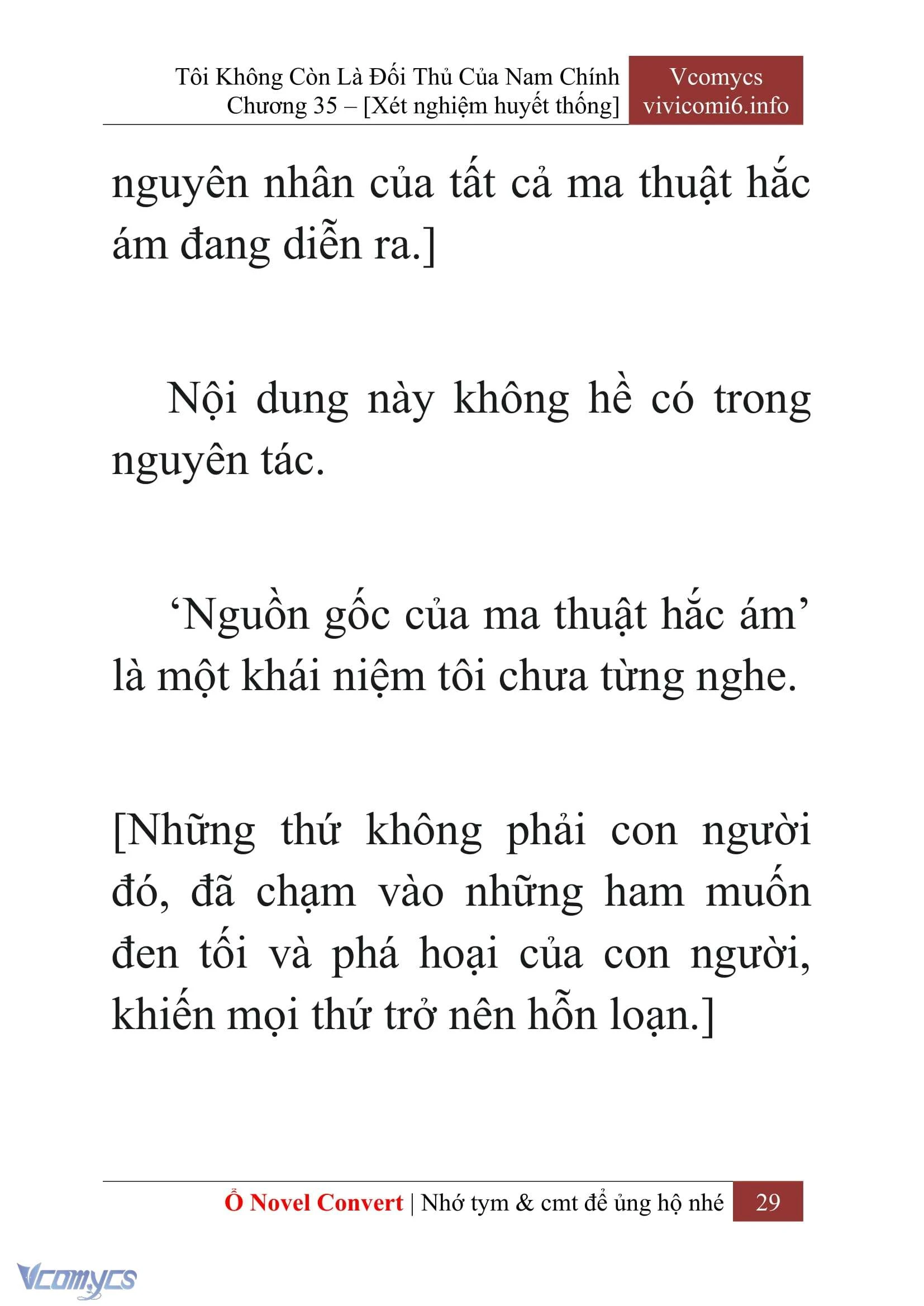 [Novel] Tôi Không Còn Là Đối Thủ Của Nam Chính Chapter  35 - 31