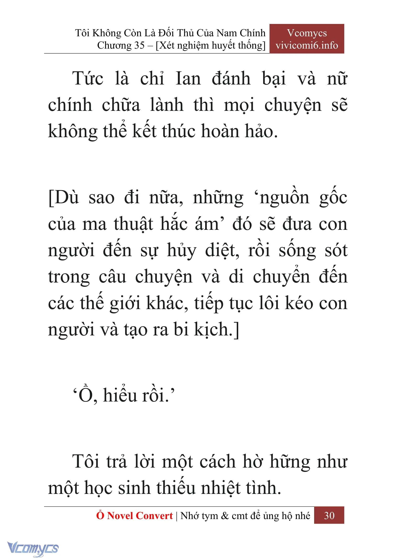 [Novel] Tôi Không Còn Là Đối Thủ Của Nam Chính Chapter  35 - 32