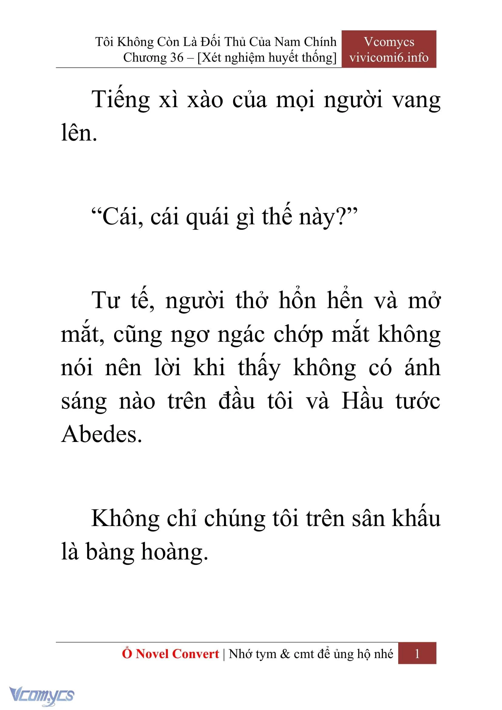 [Novel] Tôi Không Còn Là Đối Thủ Của Nam Chính Chapter  36 - 3