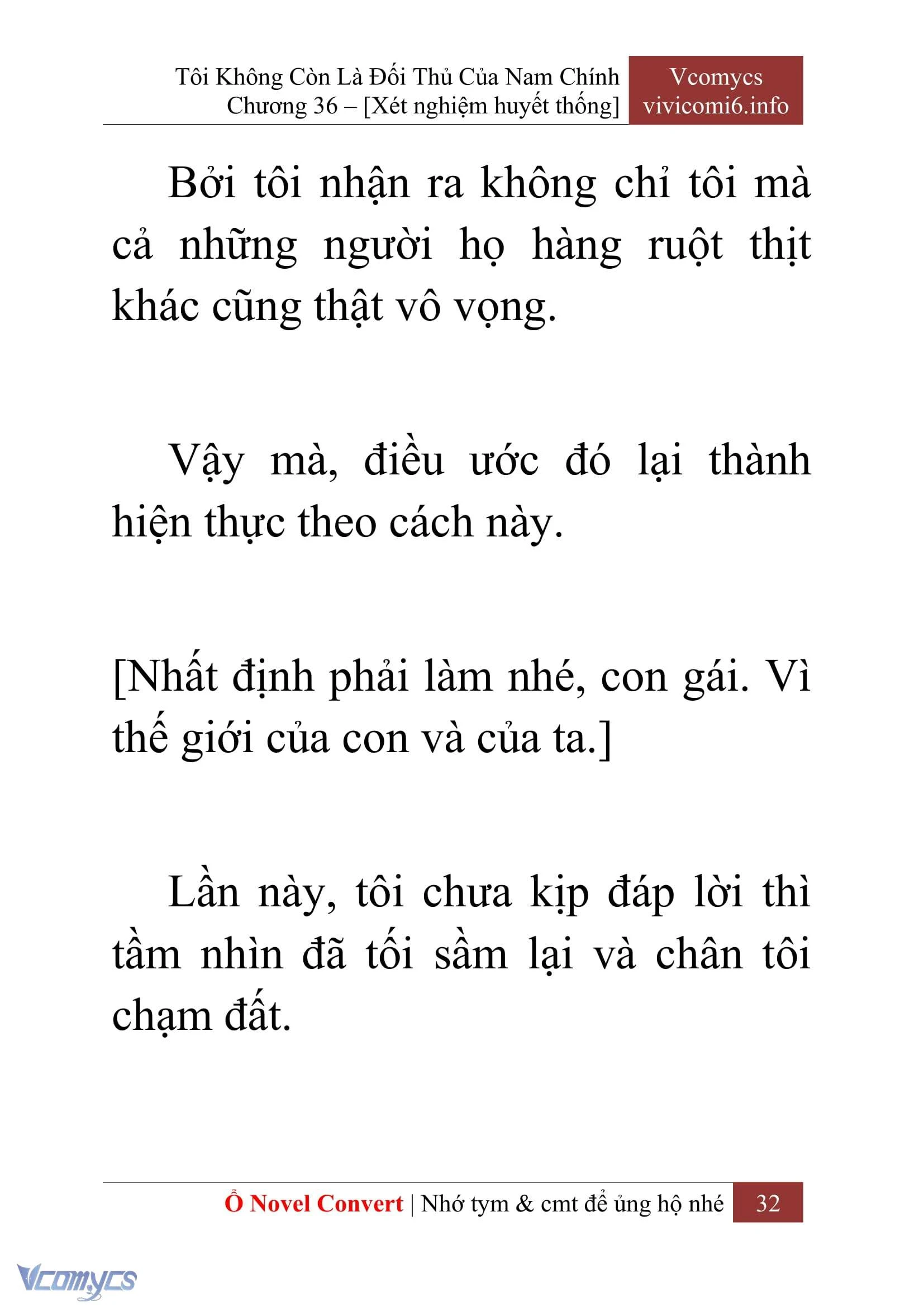 [Novel] Tôi Không Còn Là Đối Thủ Của Nam Chính Chapter  36 - 34