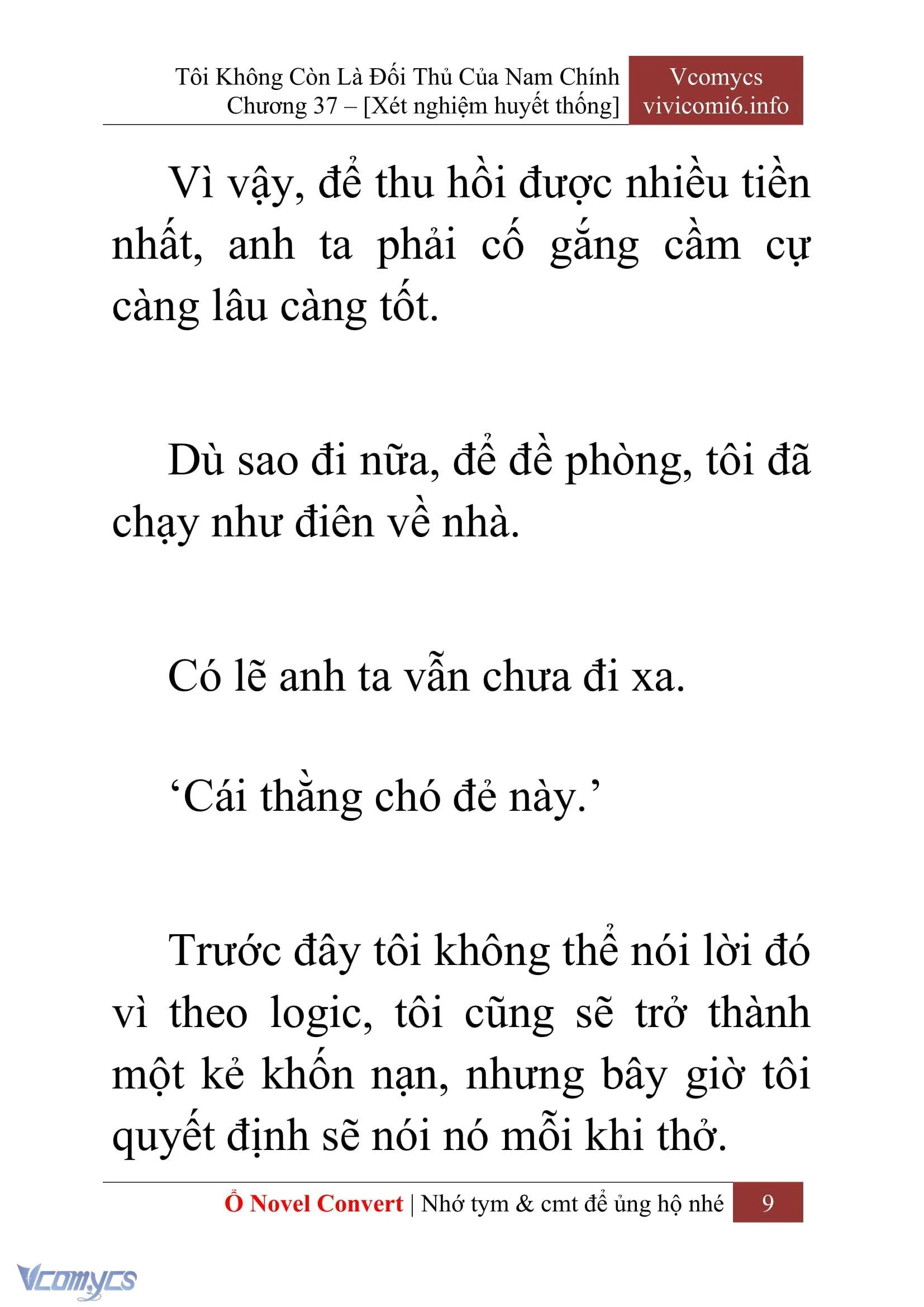 [Novel] Tôi Không Còn Là Đối Thủ Của Nam Chính Chapter  37 - 11
