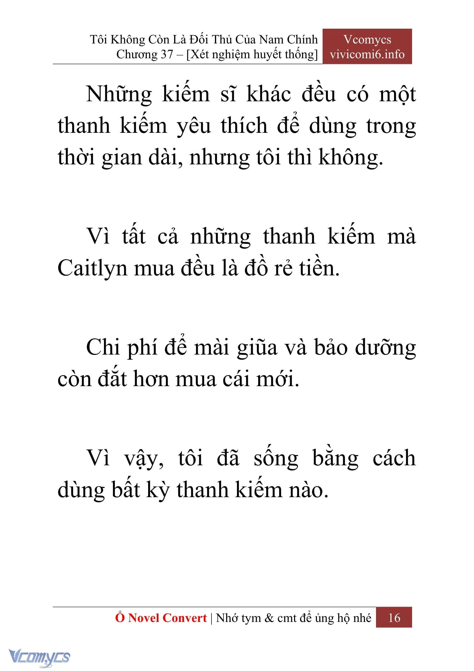 [Novel] Tôi Không Còn Là Đối Thủ Của Nam Chính Chapter  37 - 18