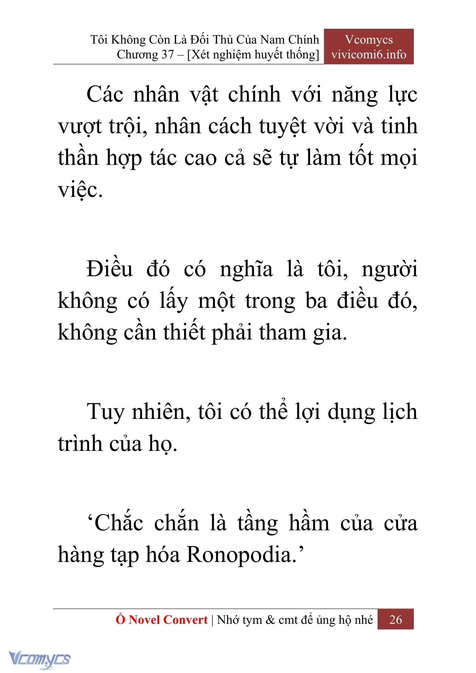 [Novel] Tôi Không Còn Là Đối Thủ Của Nam Chính Chapter  37 - 28