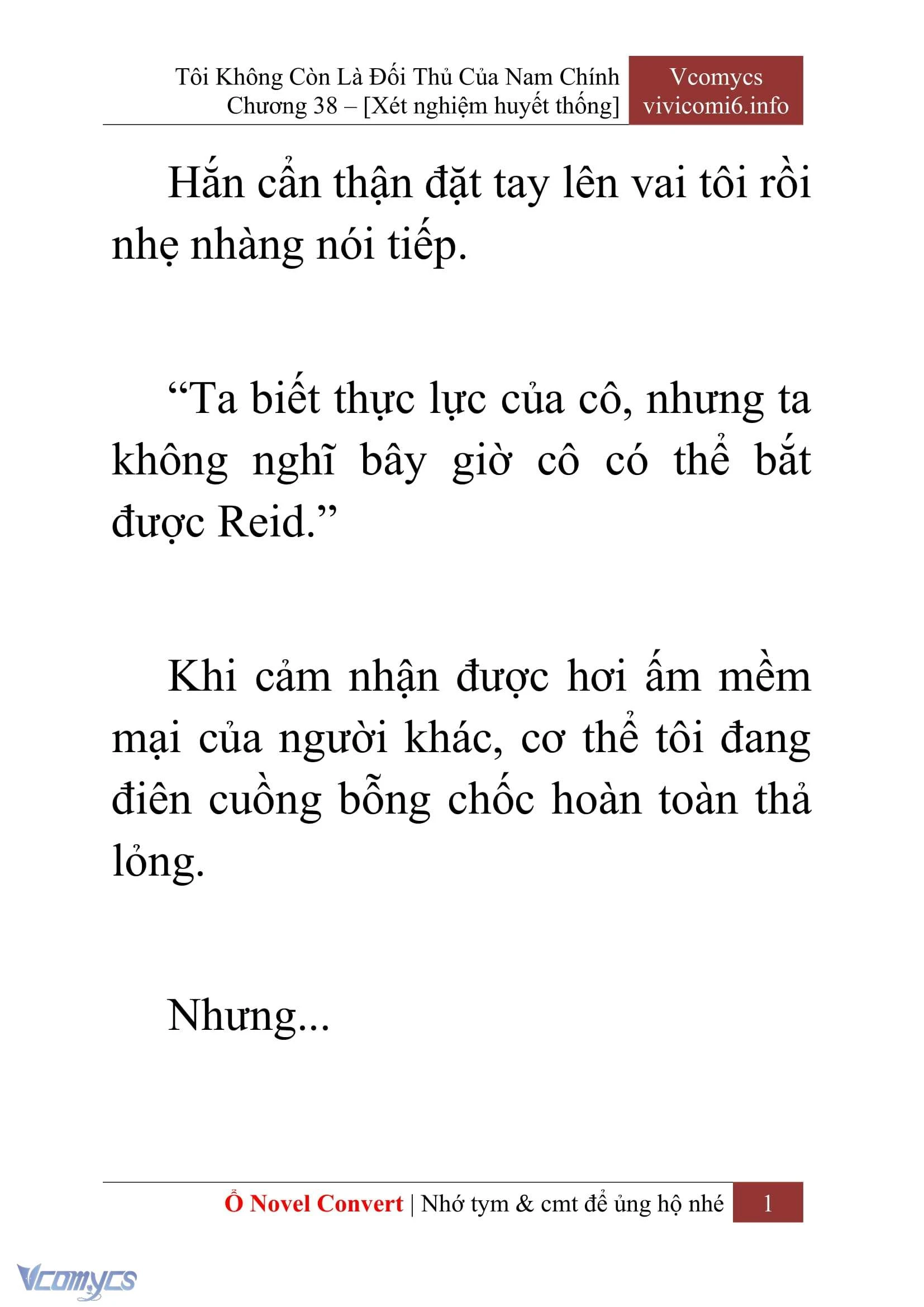 [Novel] Tôi Không Còn Là Đối Thủ Của Nam Chính Chapter  38 - 3