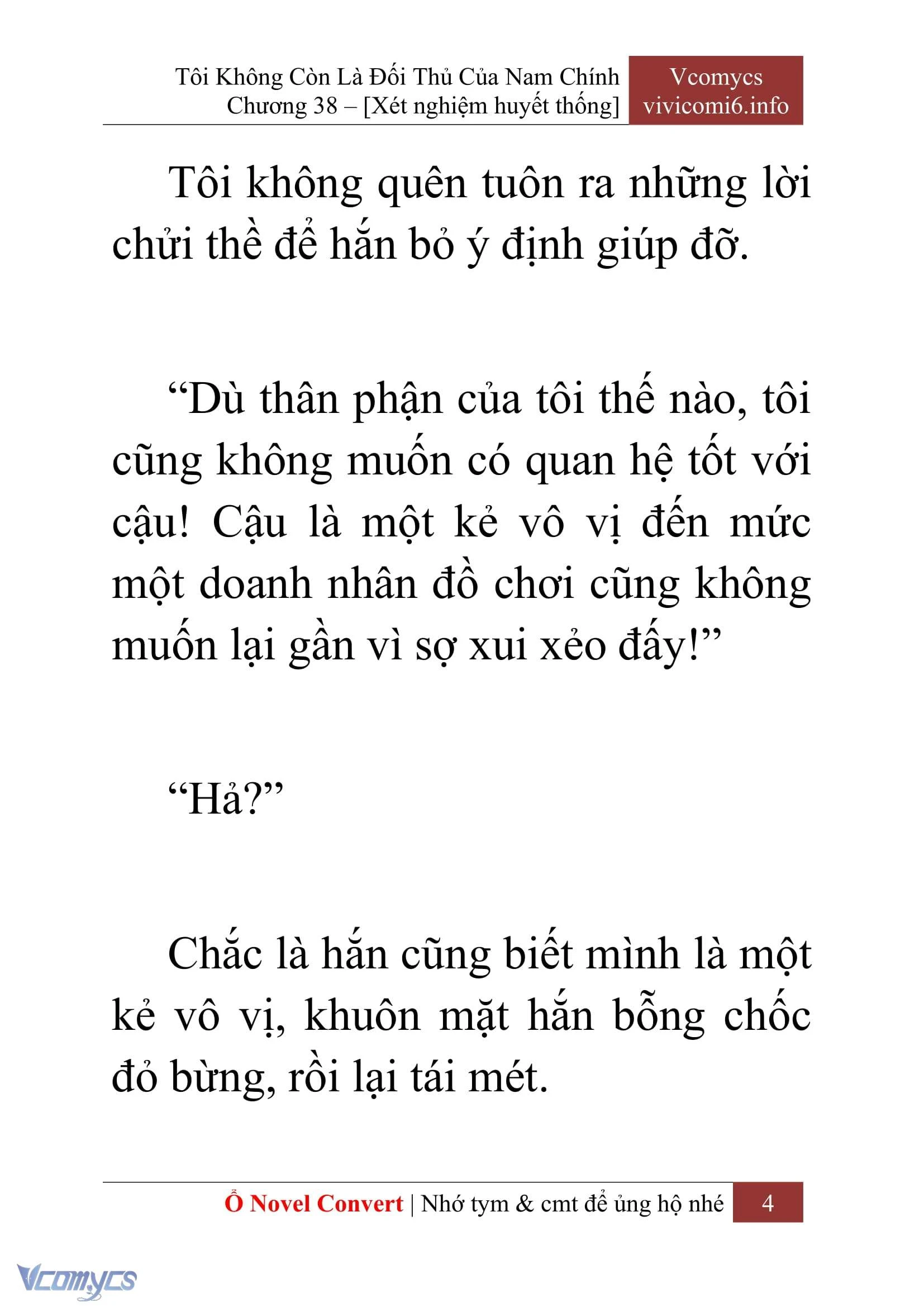 [Novel] Tôi Không Còn Là Đối Thủ Của Nam Chính Chapter  38 - 6