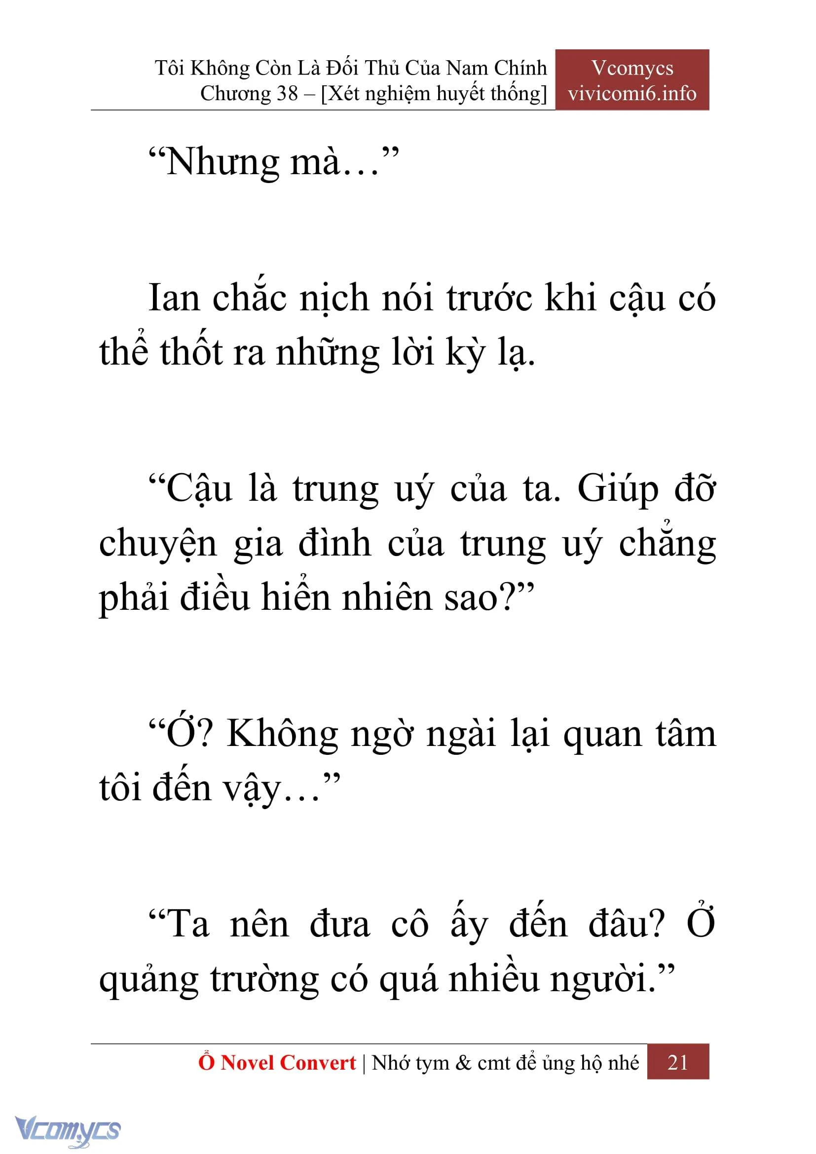 [Novel] Tôi Không Còn Là Đối Thủ Của Nam Chính Chapter  38 - 23