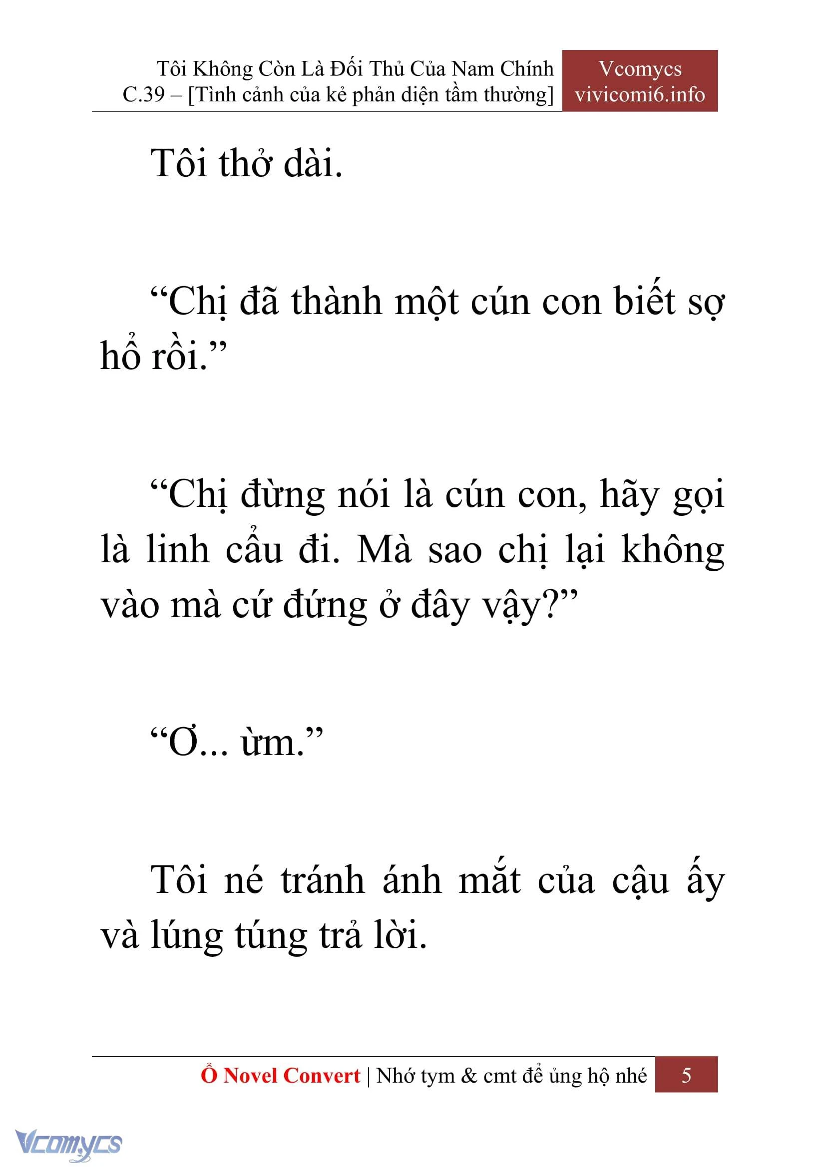 [Novel] Tôi Không Còn Là Đối Thủ Của Nam Chính Chapter  39 - 7