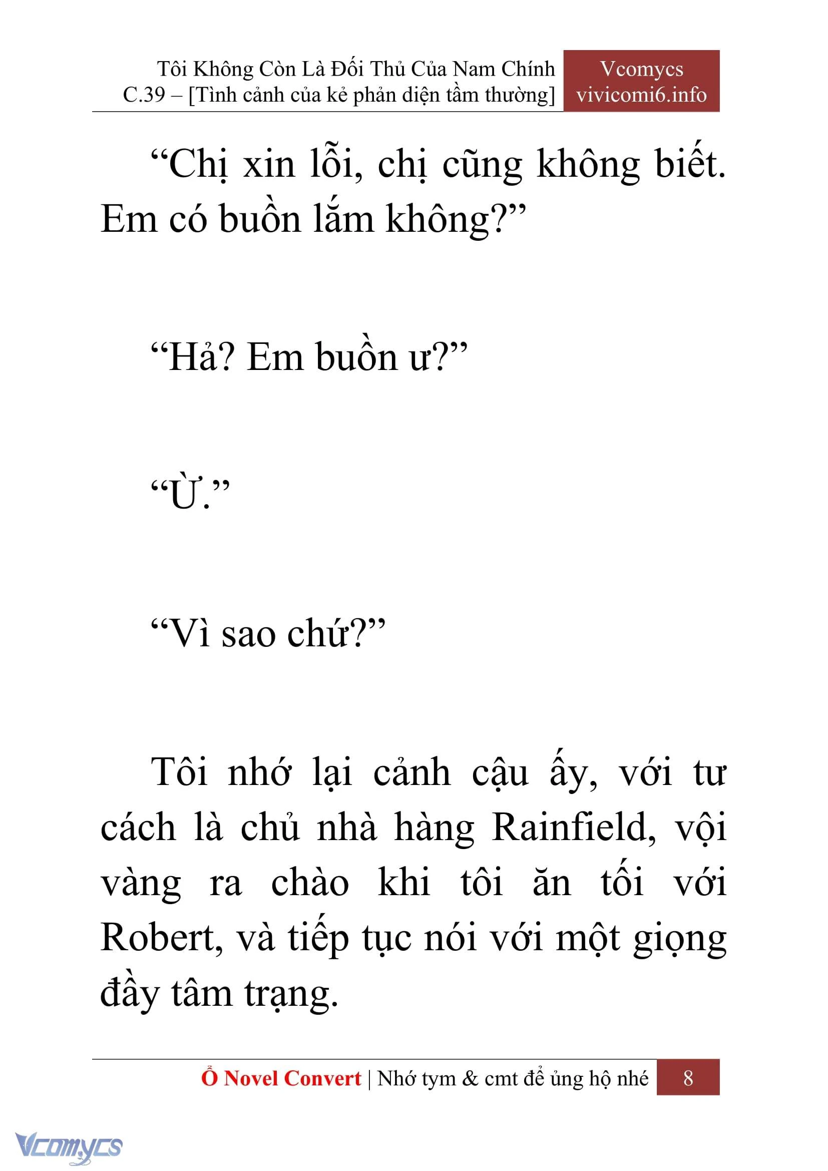 [Novel] Tôi Không Còn Là Đối Thủ Của Nam Chính Chapter  39 - 10