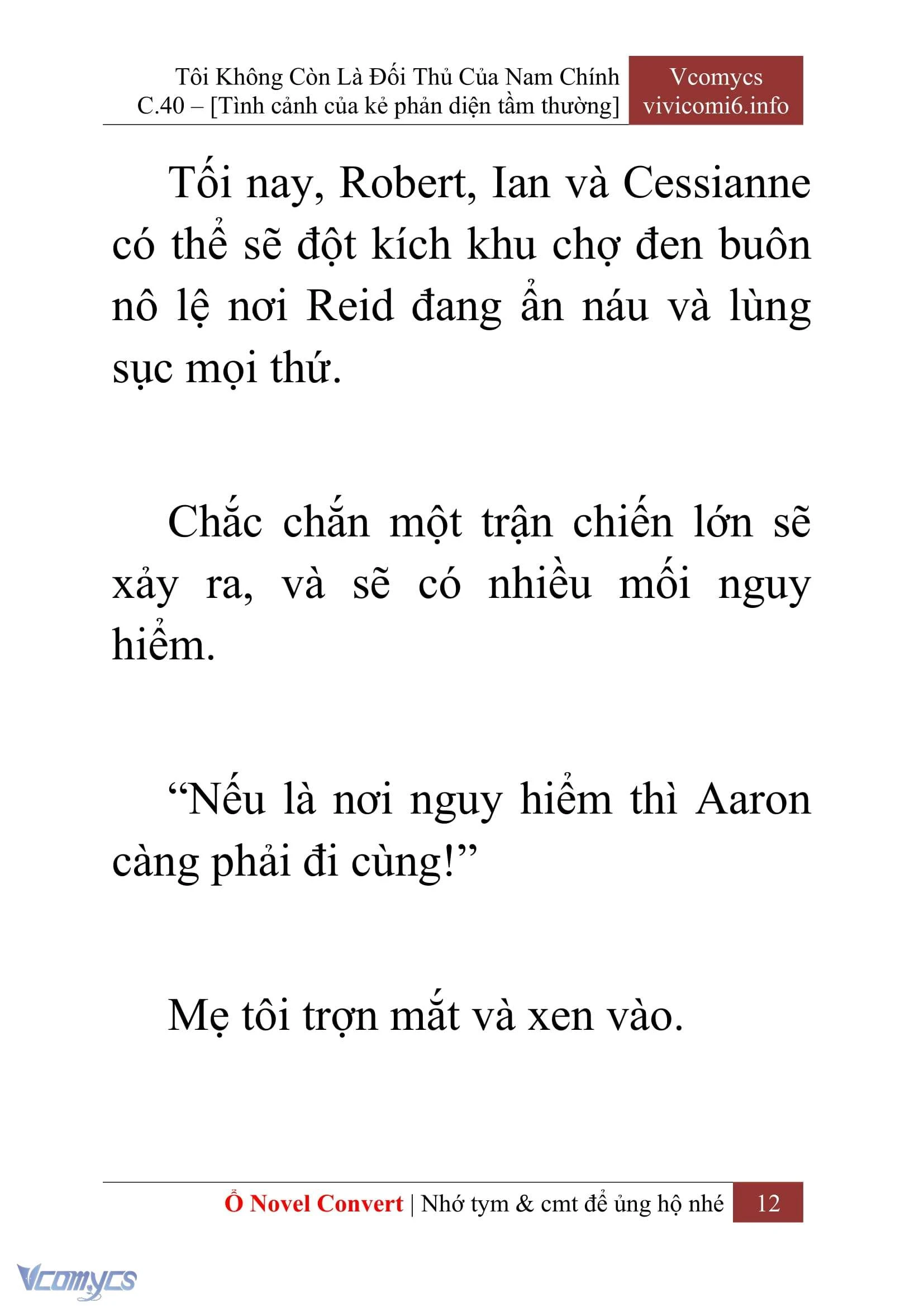 [Novel] Tôi Không Còn Là Đối Thủ Của Nam Chính Chapter  40 - 14