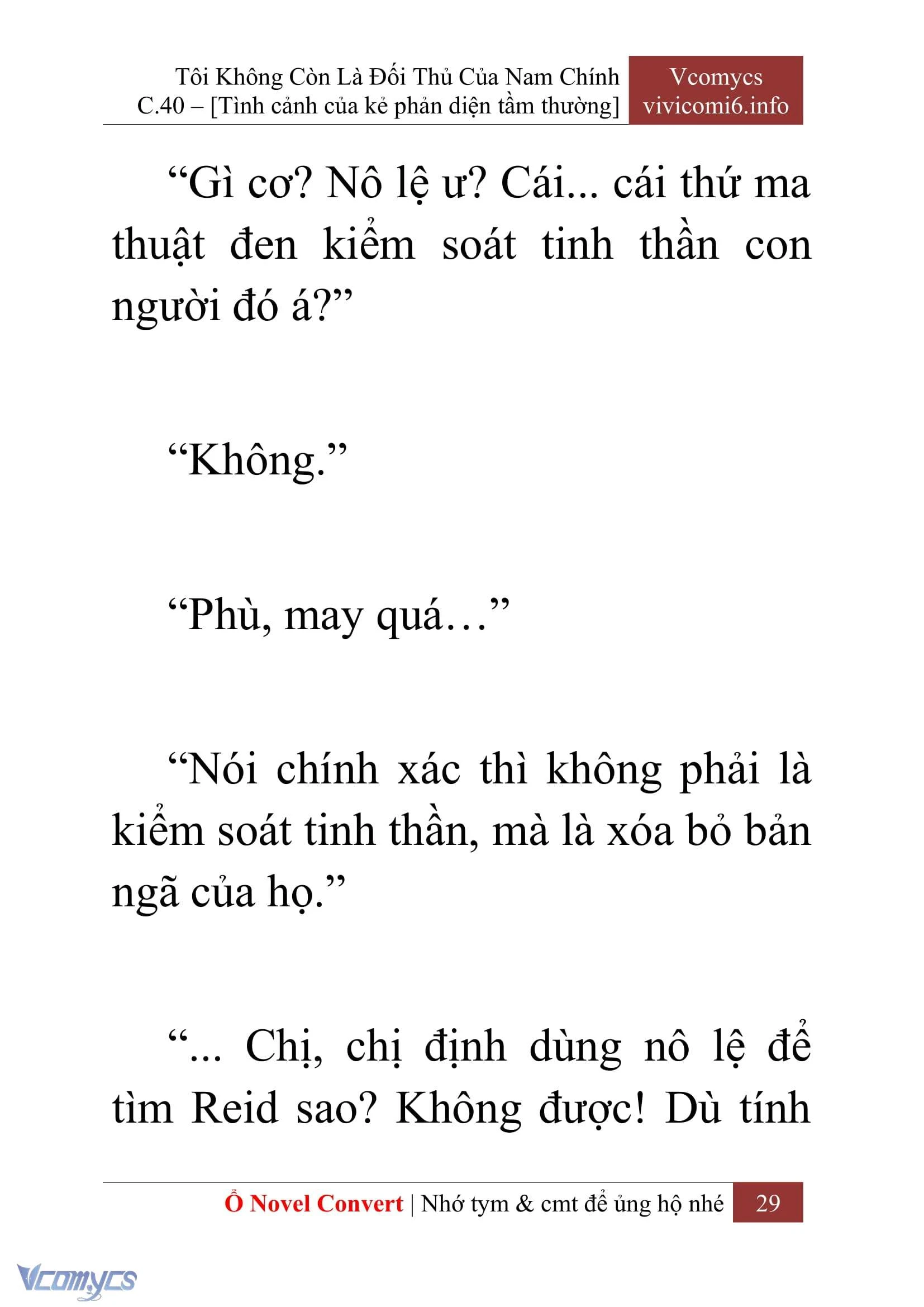 [Novel] Tôi Không Còn Là Đối Thủ Của Nam Chính Chapter  40 - 31