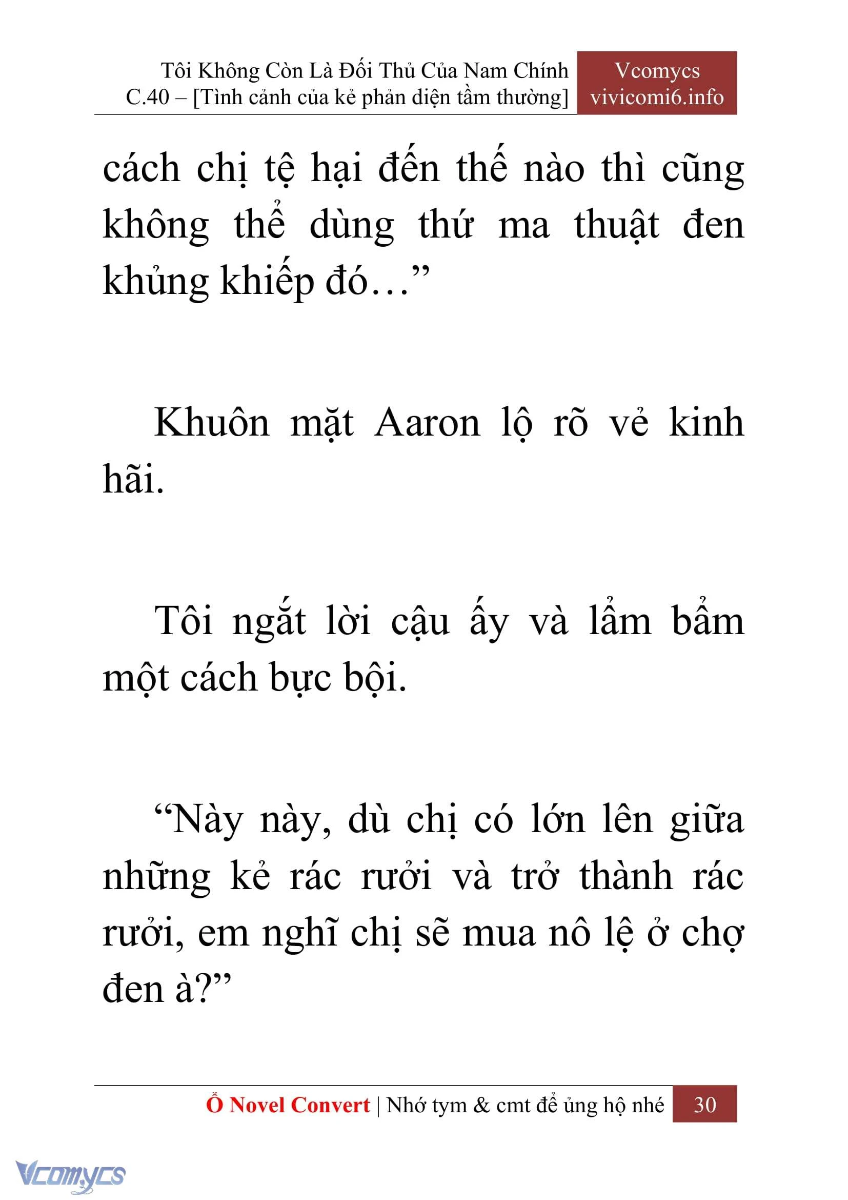 [Novel] Tôi Không Còn Là Đối Thủ Của Nam Chính Chapter  40 - 32