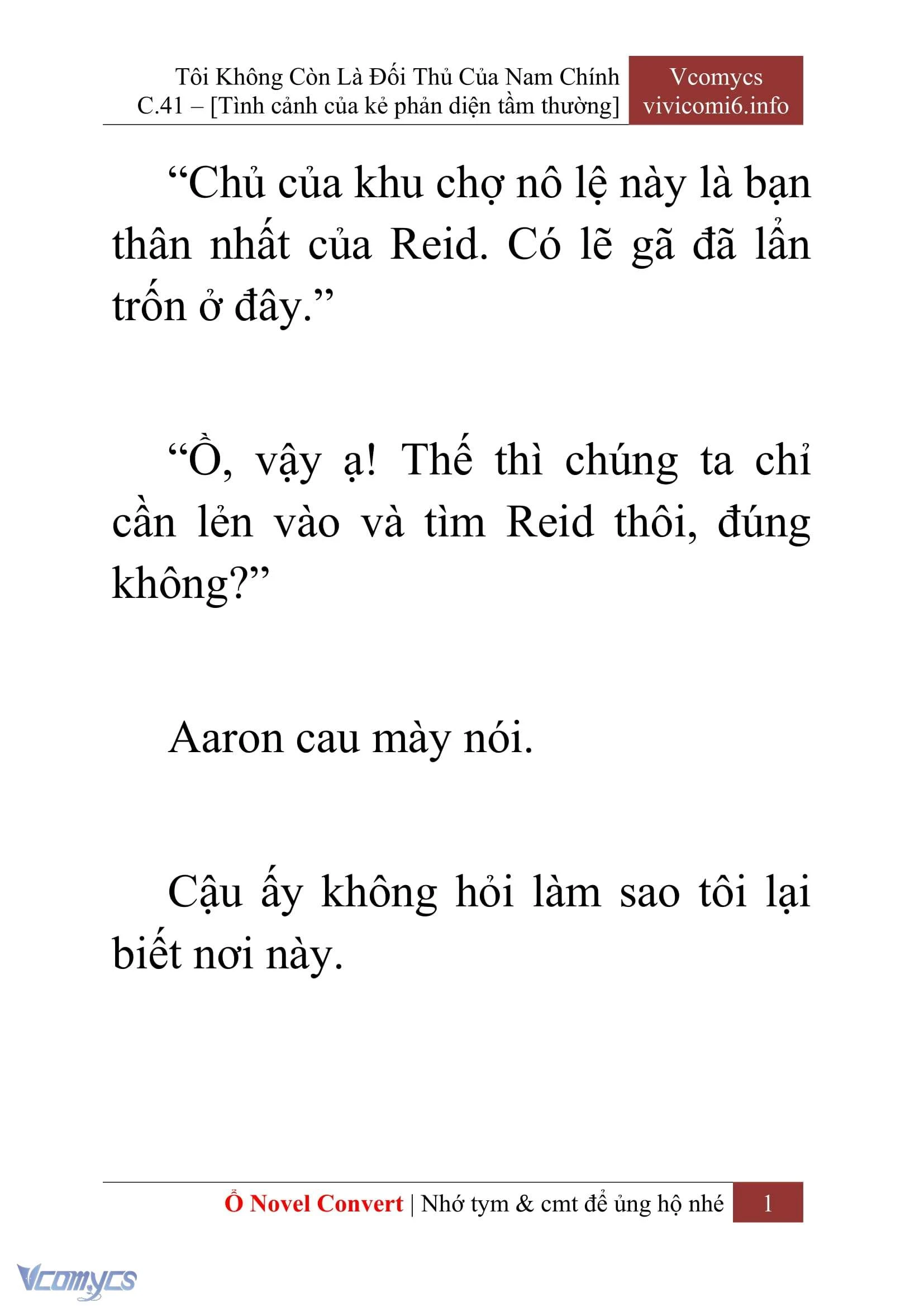 [Novel] Tôi Không Còn Là Đối Thủ Của Nam Chính Chapter  41 - 3