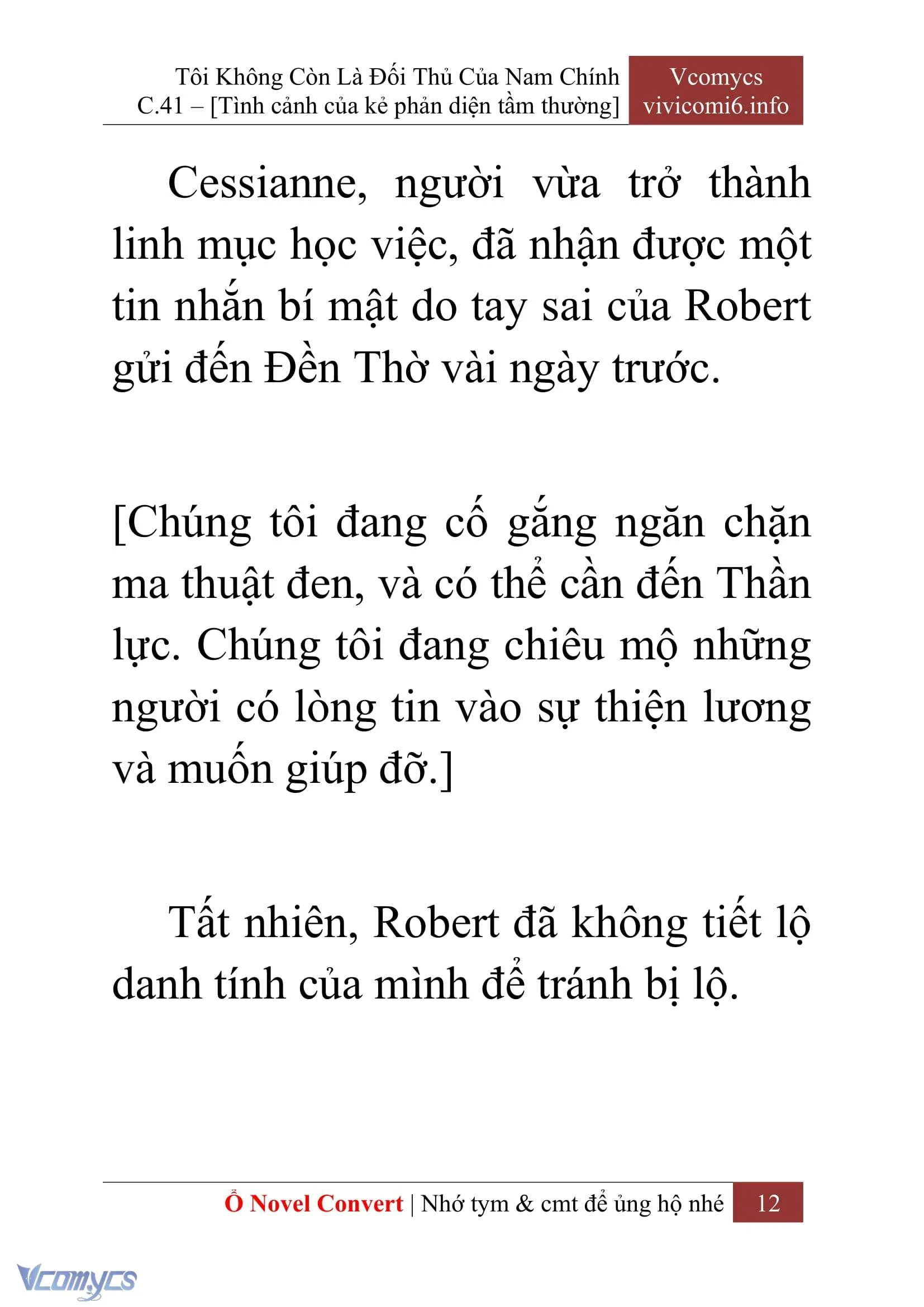 [Novel] Tôi Không Còn Là Đối Thủ Của Nam Chính Chapter  41 - 14