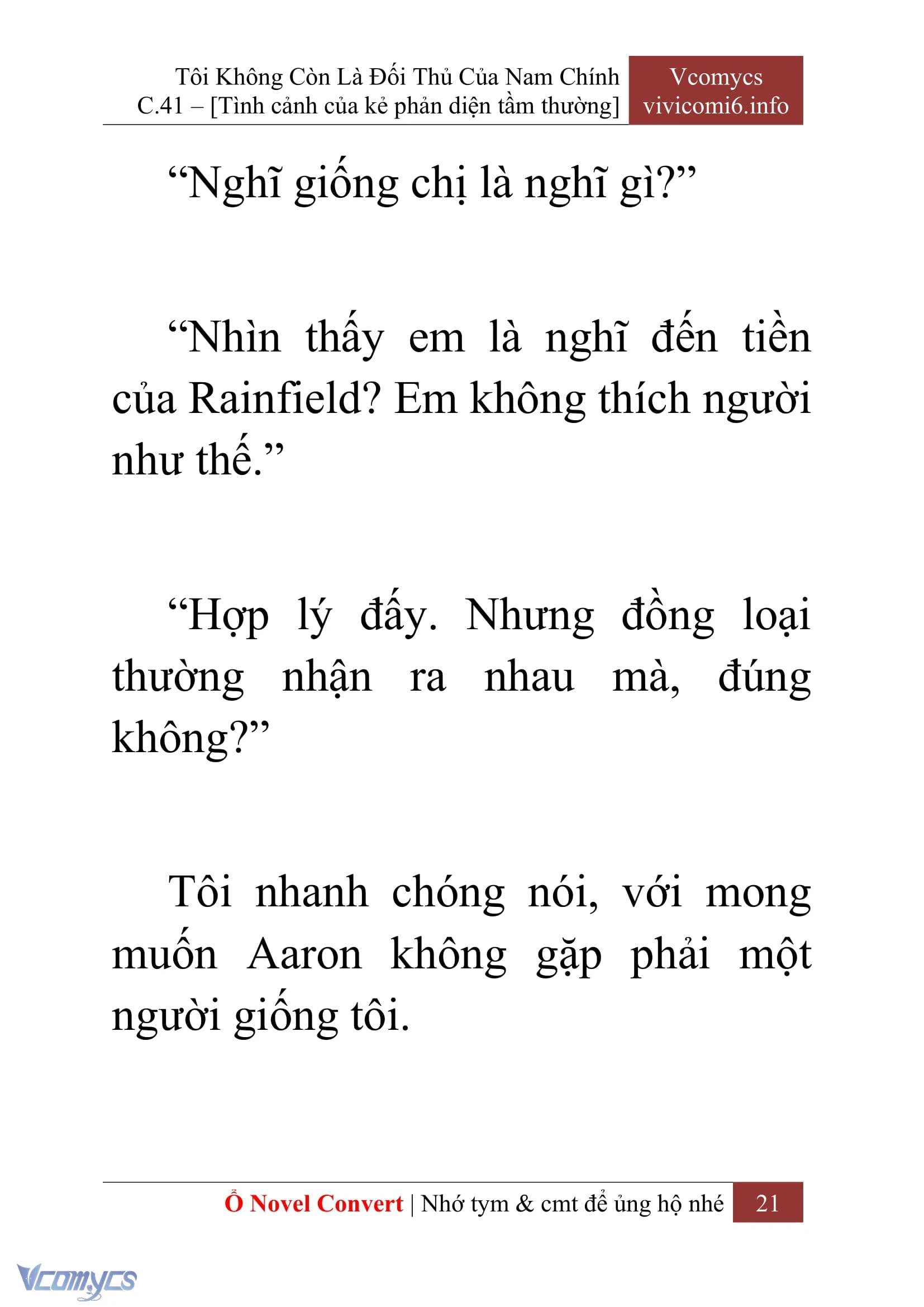 [Novel] Tôi Không Còn Là Đối Thủ Của Nam Chính Chapter  41 - 23