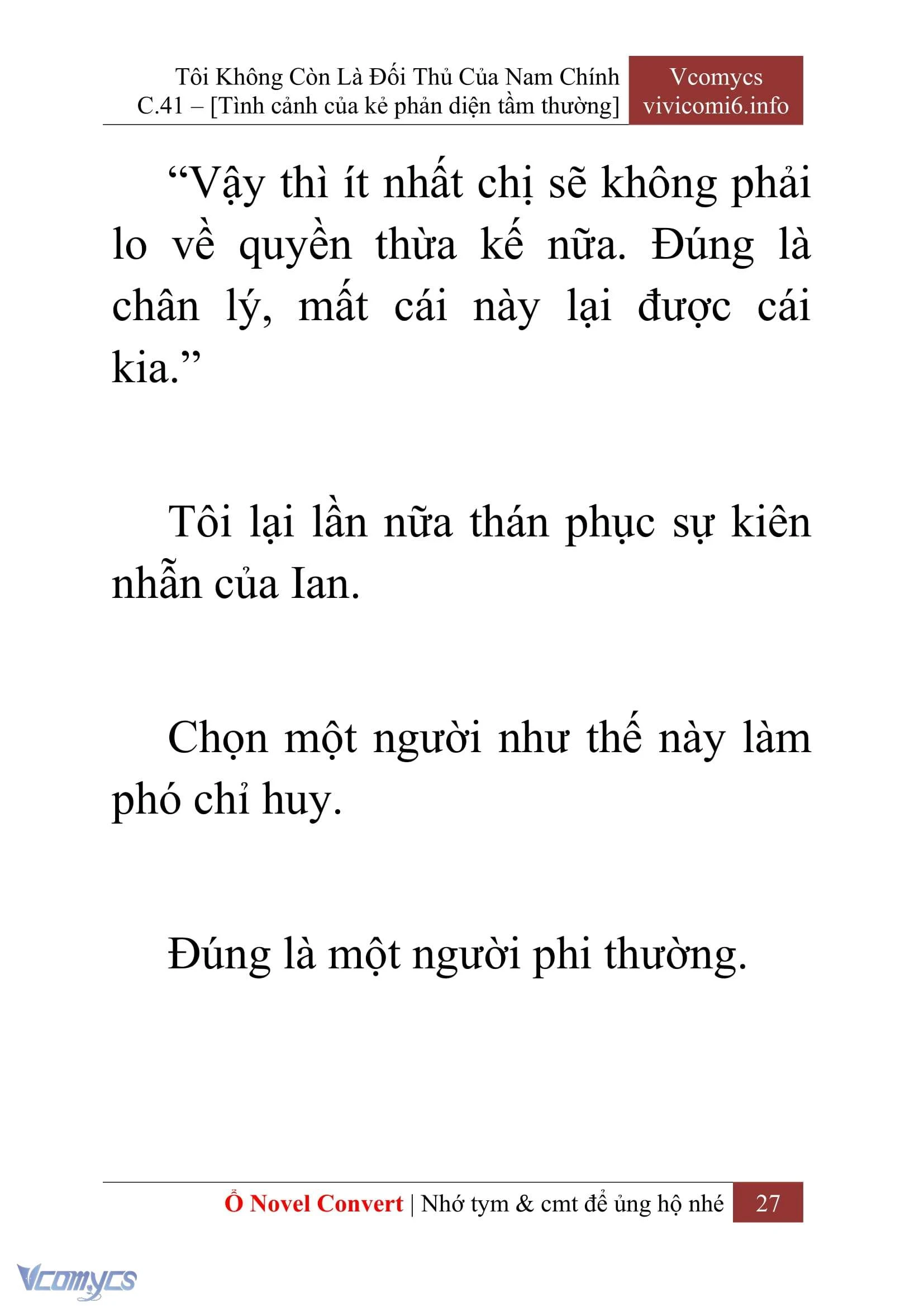 [Novel] Tôi Không Còn Là Đối Thủ Của Nam Chính Chapter  41 - 29