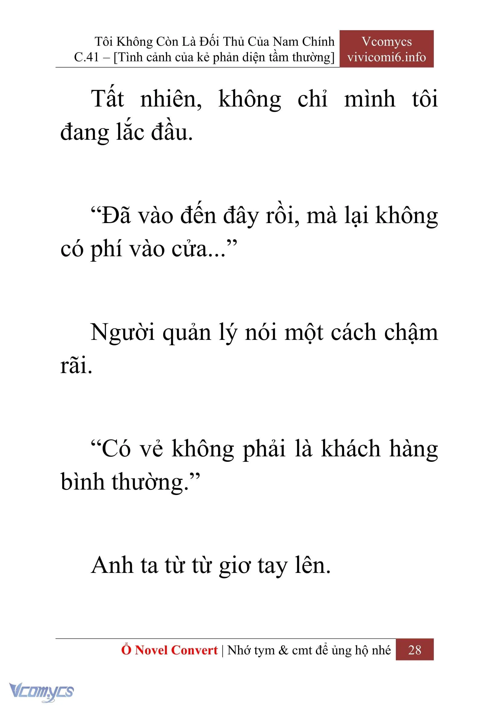 [Novel] Tôi Không Còn Là Đối Thủ Của Nam Chính Chapter  41 - 30