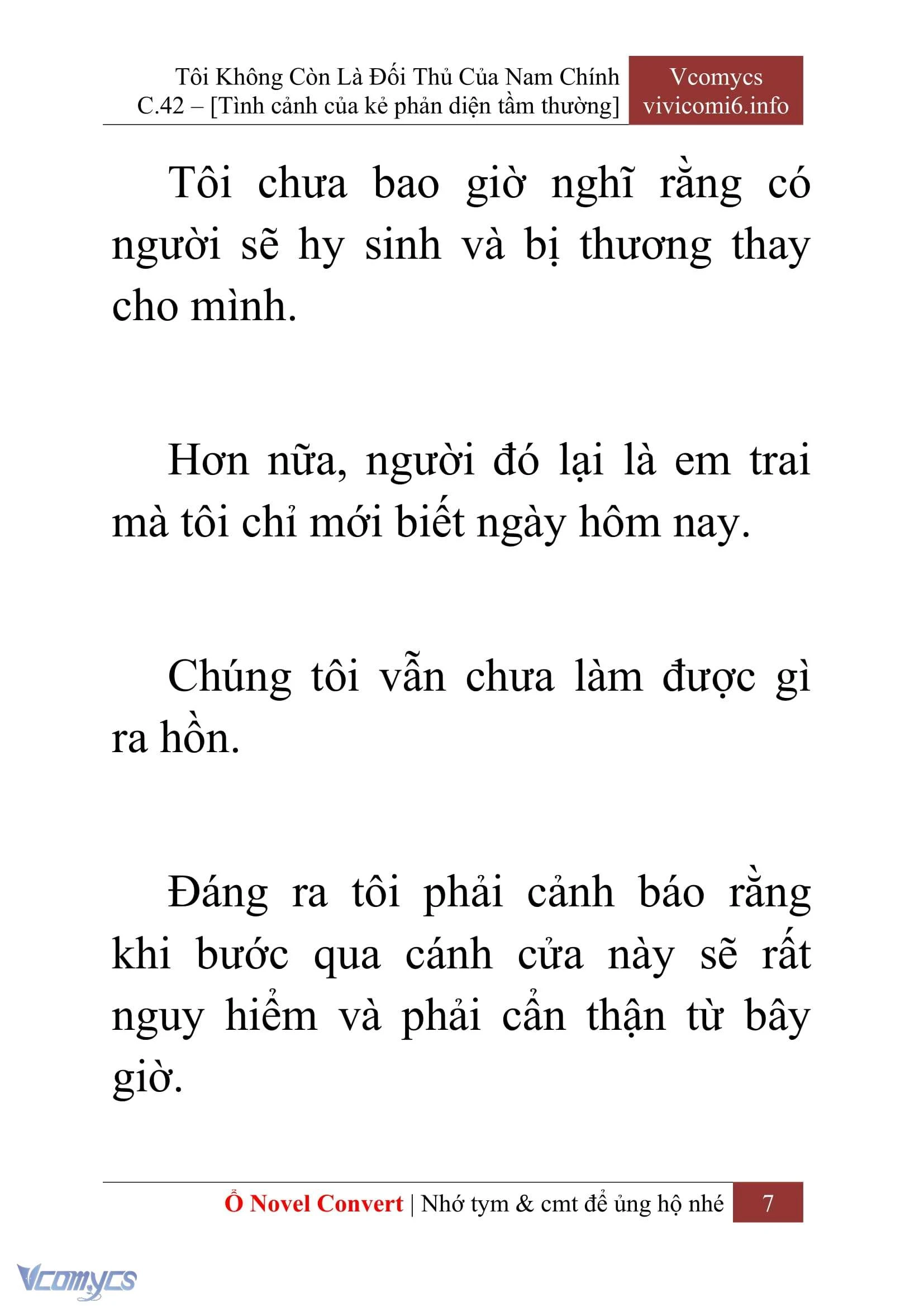 [Novel] Tôi Không Còn Là Đối Thủ Của Nam Chính Chapter  42 - 9