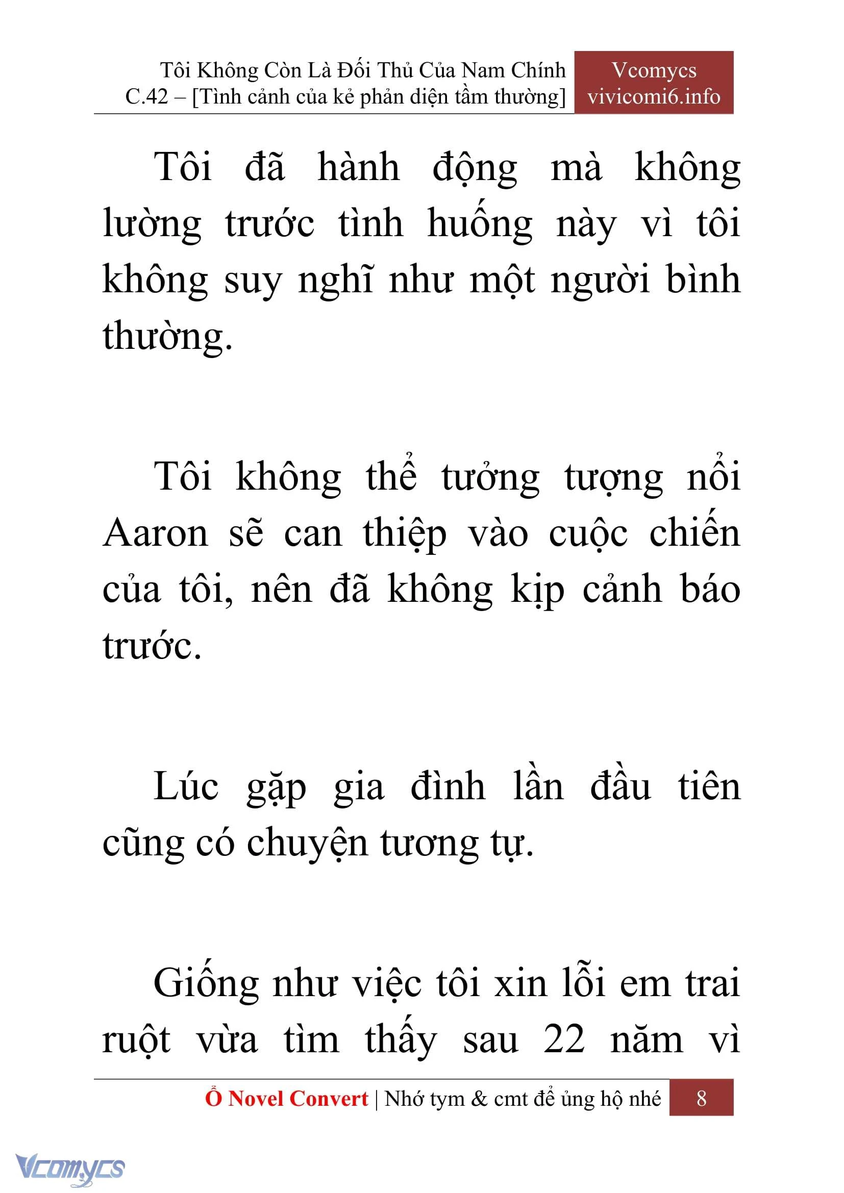 [Novel] Tôi Không Còn Là Đối Thủ Của Nam Chính Chapter  42 - 10