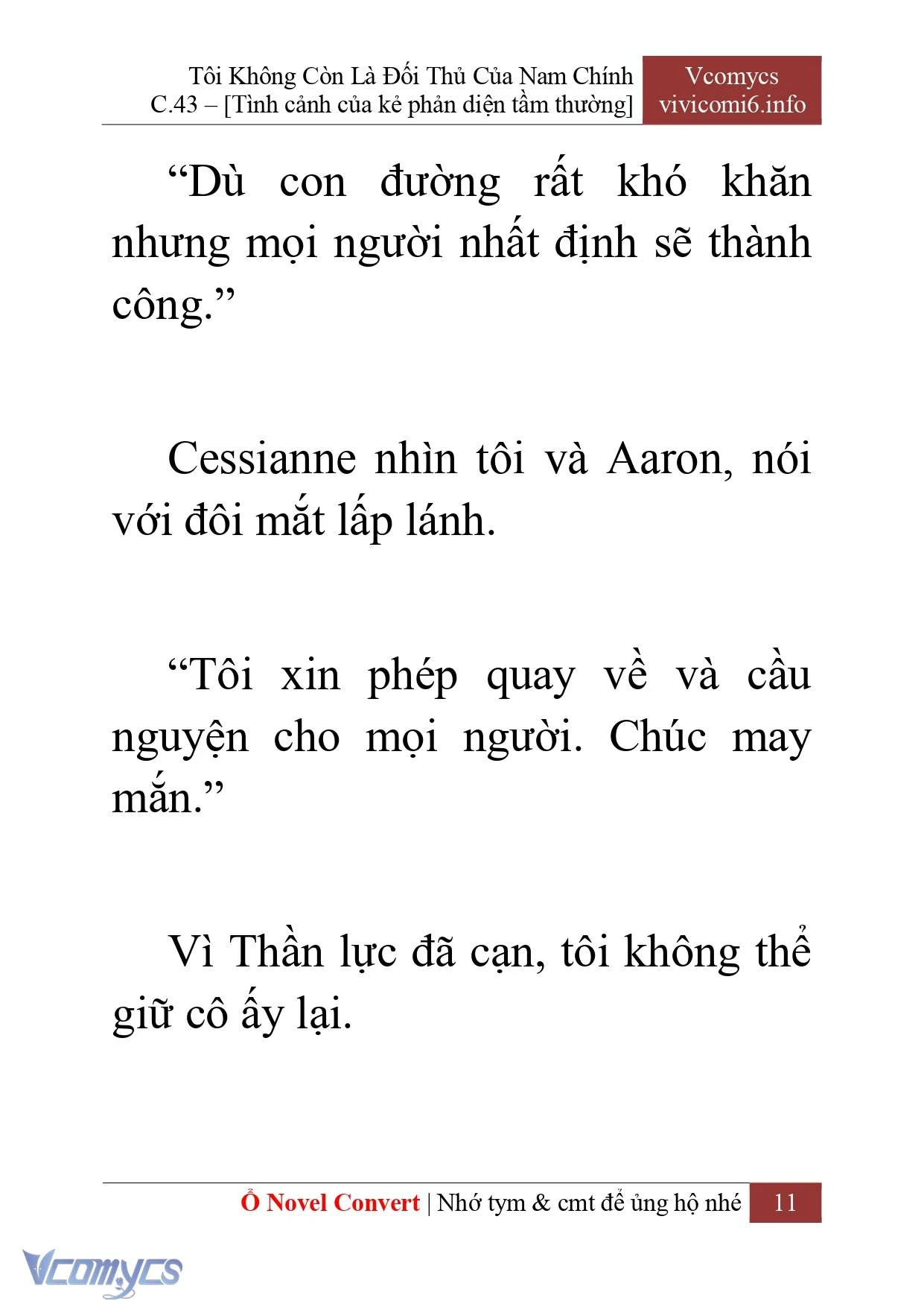 [Novel] Tôi Không Còn Là Đối Thủ Của Nam Chính Chapter  43 - 13