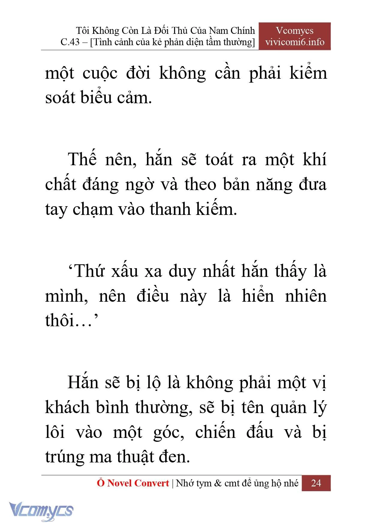 [Novel] Tôi Không Còn Là Đối Thủ Của Nam Chính Chapter  43 - 26