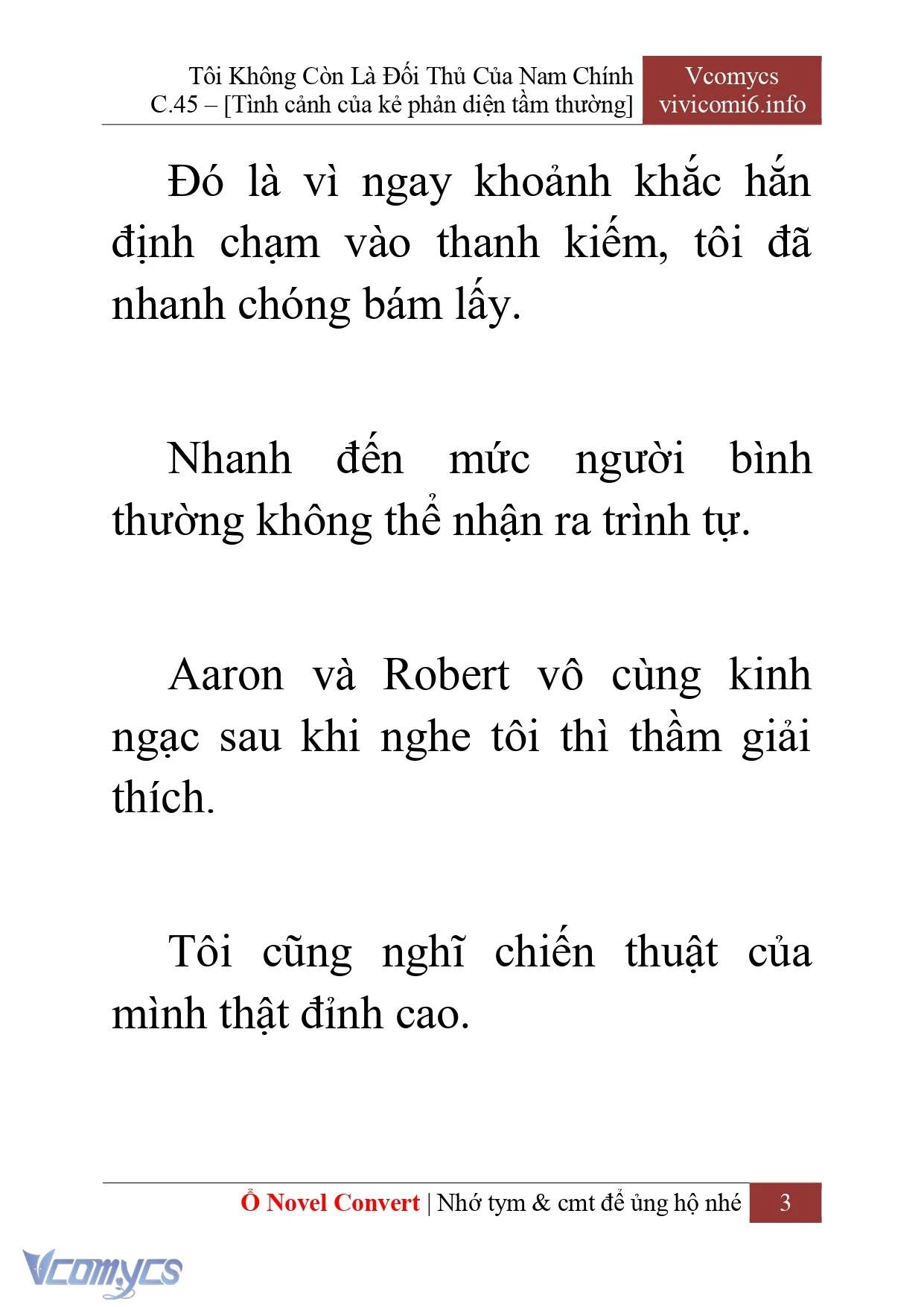 [Novel] Tôi Không Còn Là Đối Thủ Của Nam Chính Chapter  45 - 5