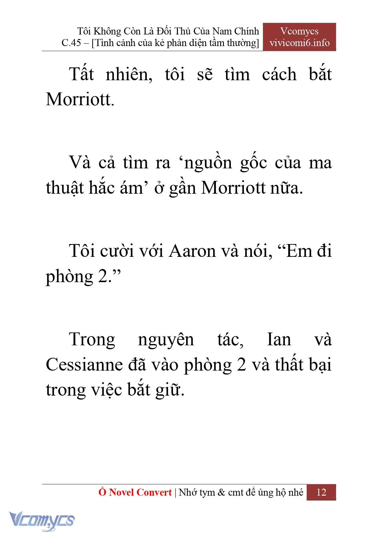 [Novel] Tôi Không Còn Là Đối Thủ Của Nam Chính Chapter  45 - 14