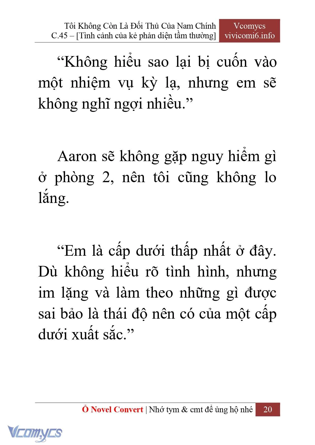 [Novel] Tôi Không Còn Là Đối Thủ Của Nam Chính Chapter  45 - 22