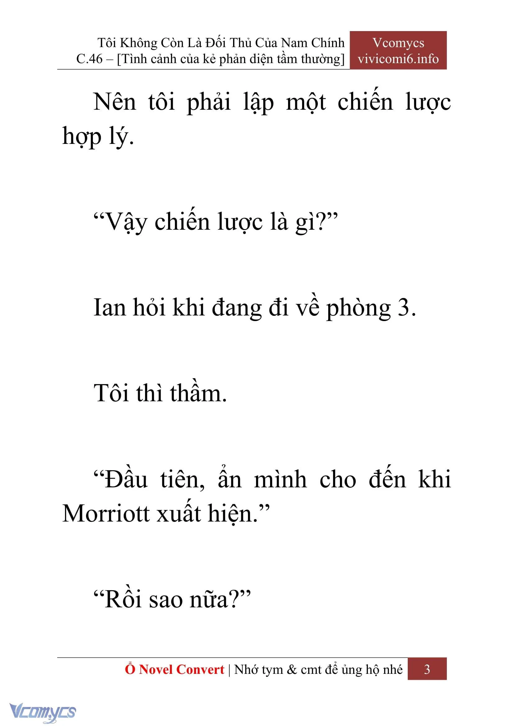 [Novel] Tôi Không Còn Là Đối Thủ Của Nam Chính Chapter  46 - 5
