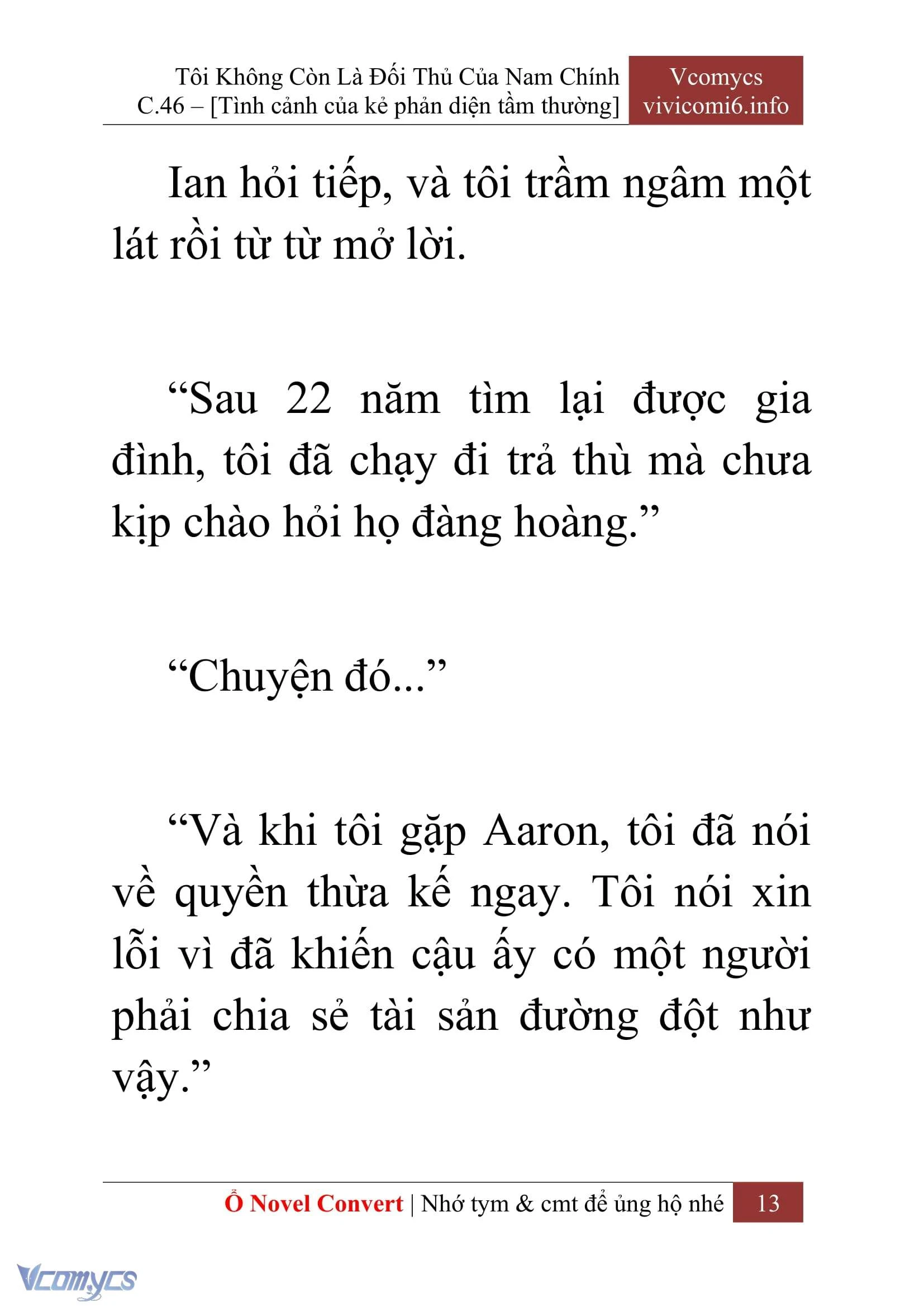 [Novel] Tôi Không Còn Là Đối Thủ Của Nam Chính Chapter  46 - 15