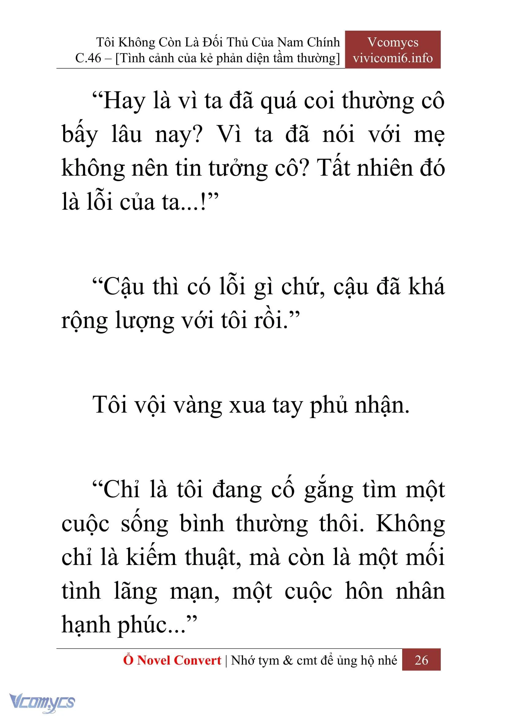 [Novel] Tôi Không Còn Là Đối Thủ Của Nam Chính Chapter  46 - 28
