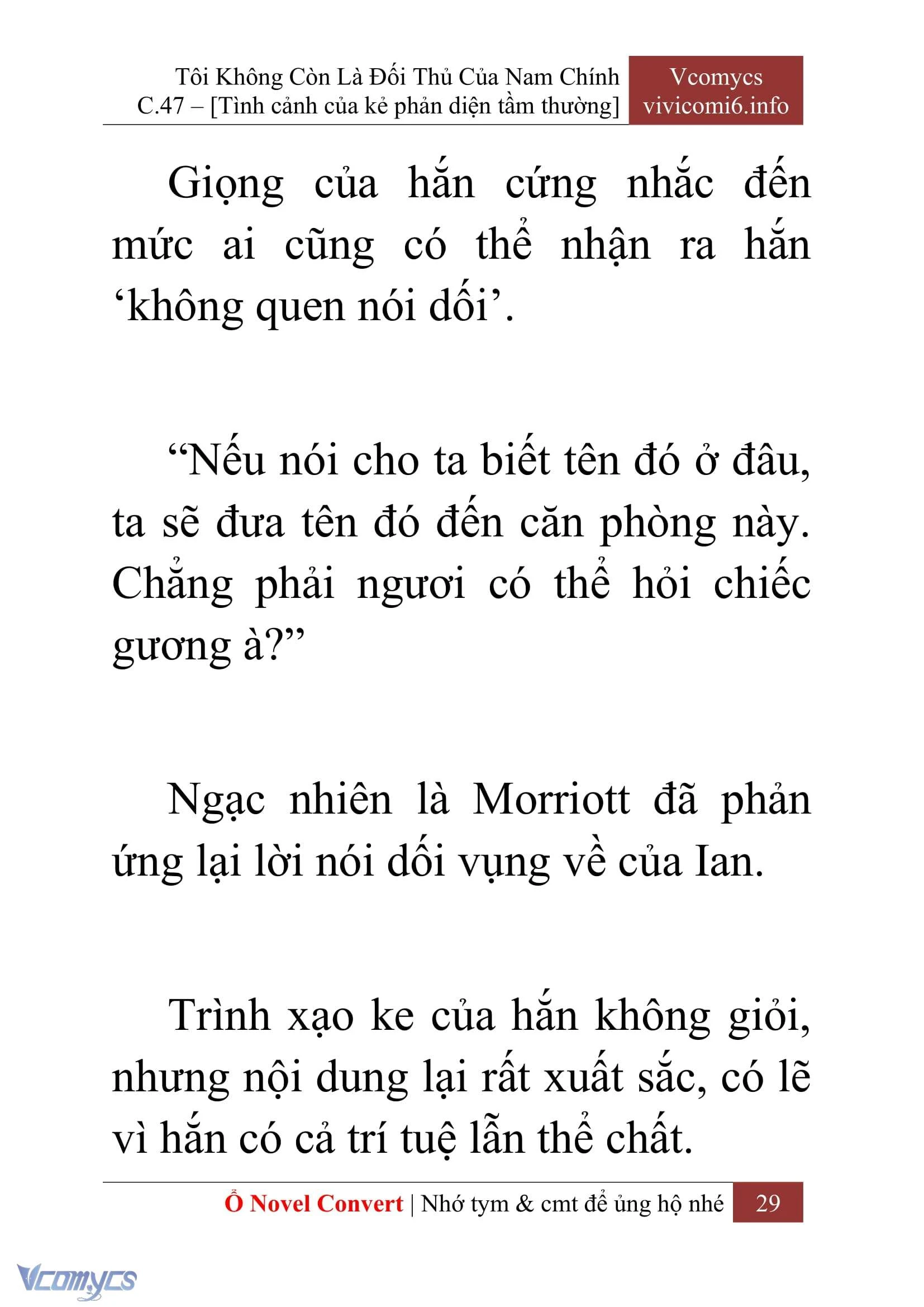 [Novel] Tôi Không Còn Là Đối Thủ Của Nam Chính Chapter  47 - 31