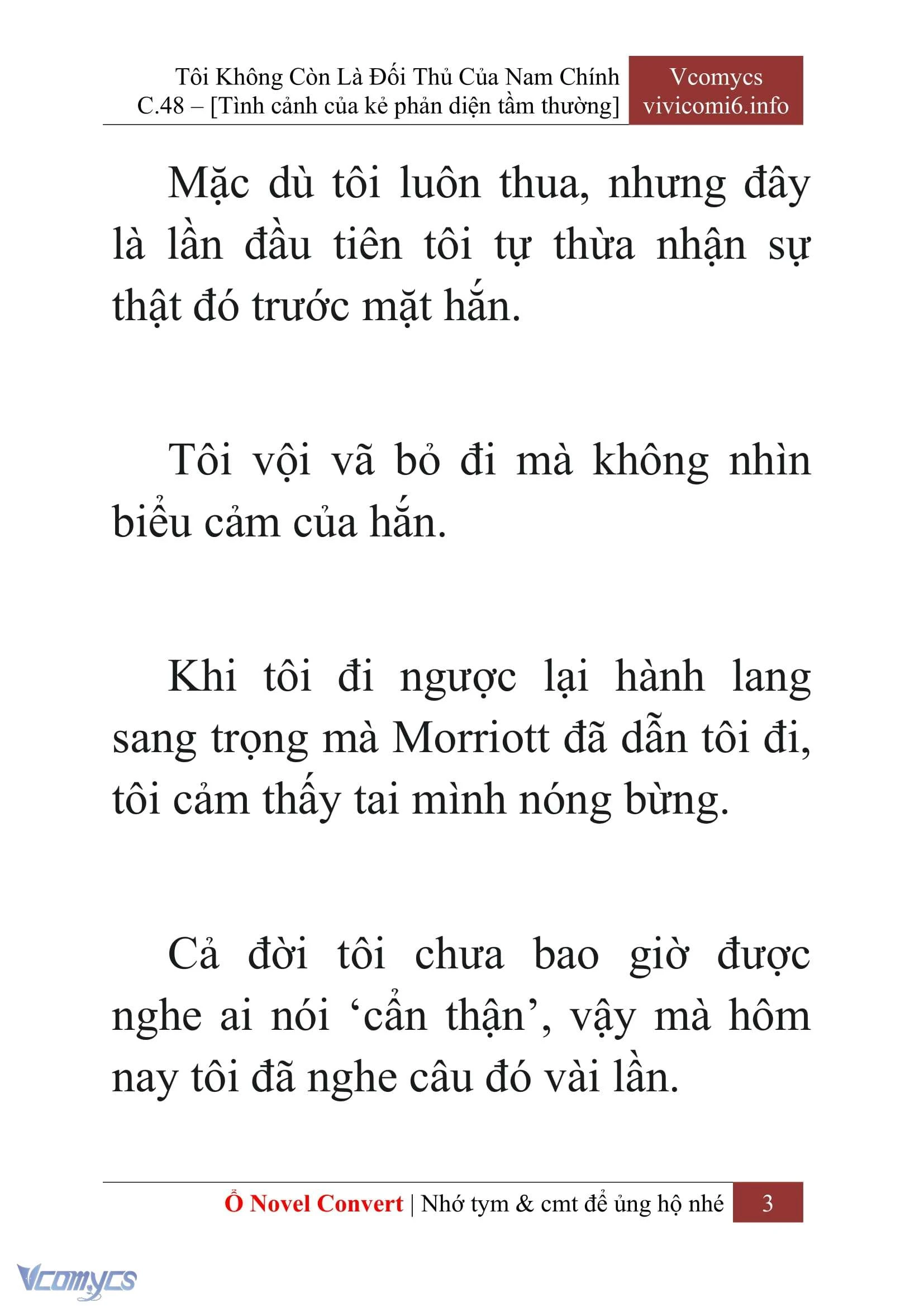 [Novel] Tôi Không Còn Là Đối Thủ Của Nam Chính Chapter  48 - 5