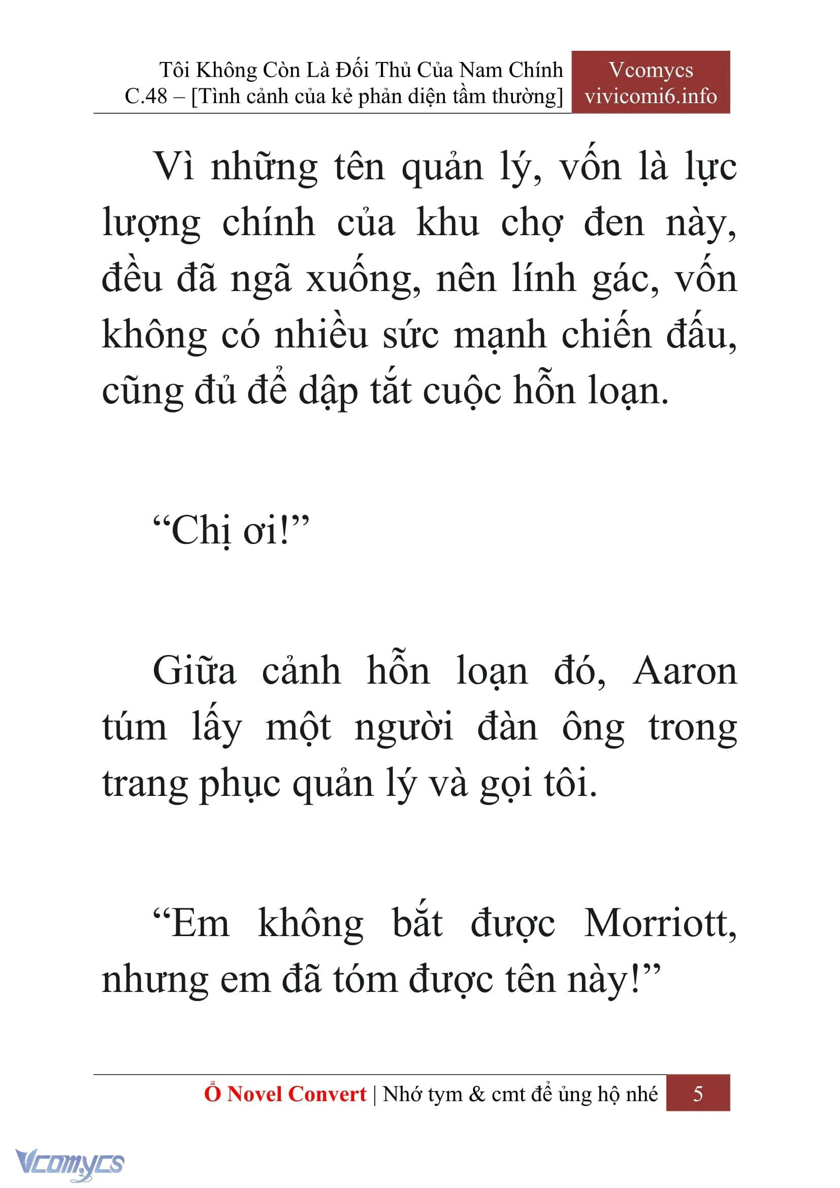 [Novel] Tôi Không Còn Là Đối Thủ Của Nam Chính Chapter  48 - 7