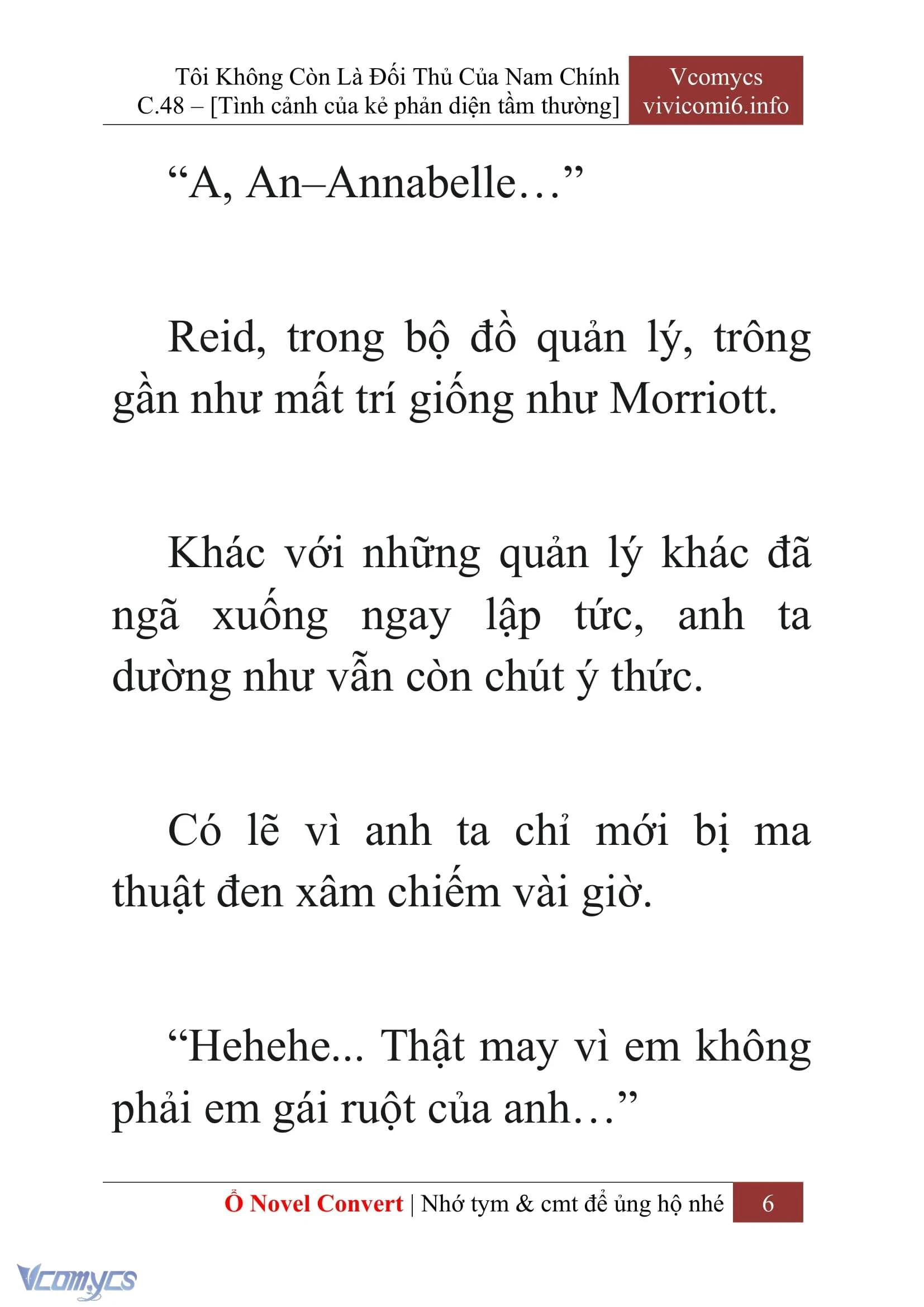 [Novel] Tôi Không Còn Là Đối Thủ Của Nam Chính Chapter  48 - 8