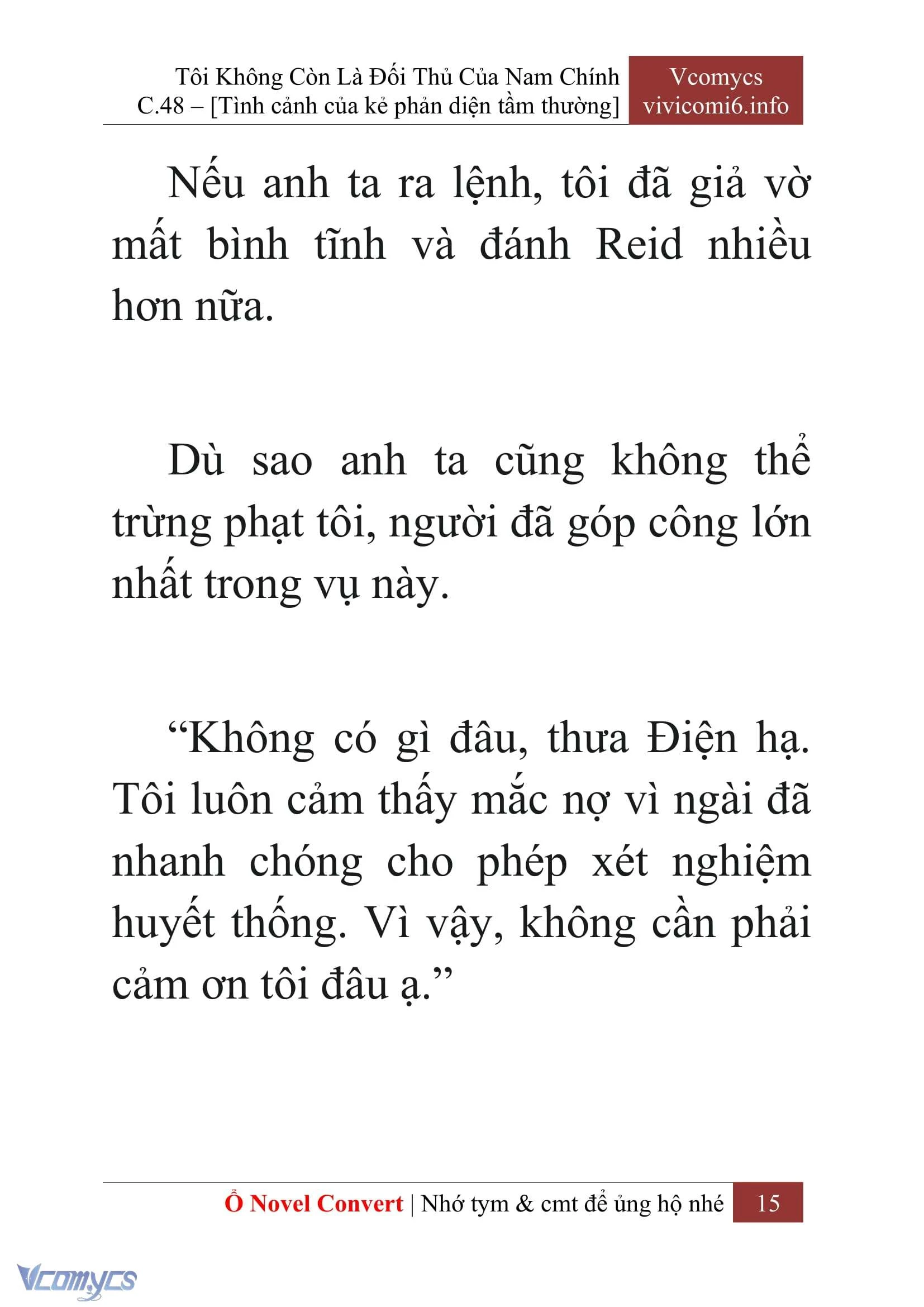[Novel] Tôi Không Còn Là Đối Thủ Của Nam Chính Chapter  48 - 17