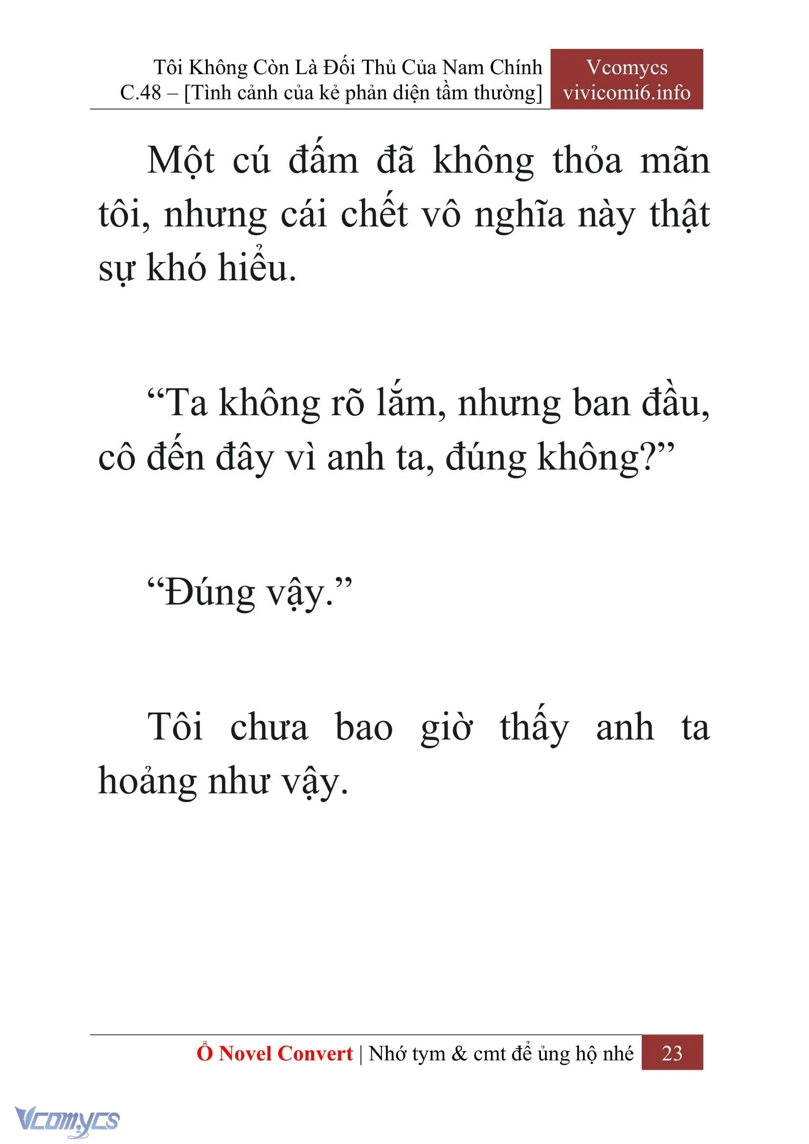[Novel] Tôi Không Còn Là Đối Thủ Của Nam Chính Chapter  48 - 25