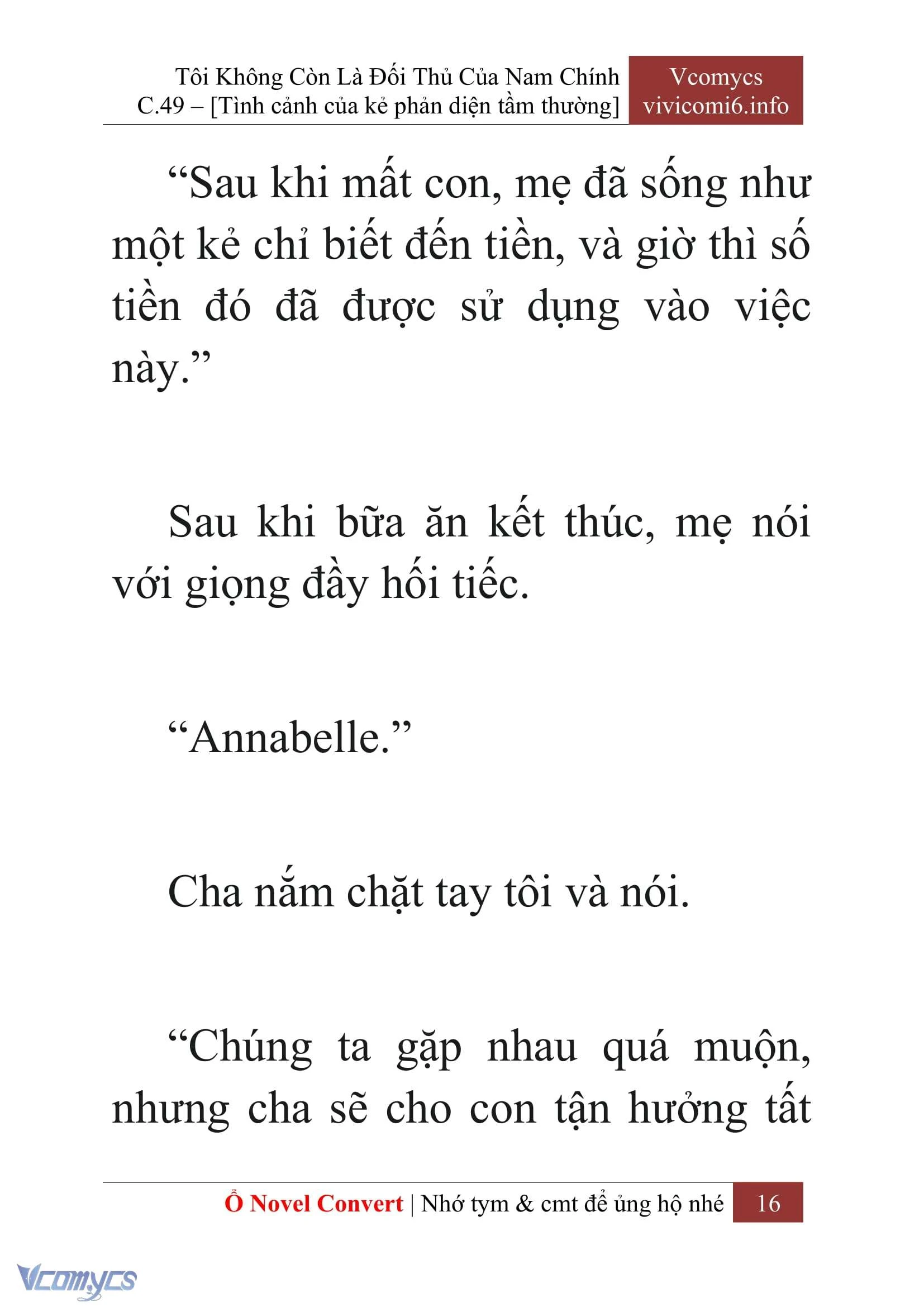 [Novel] Tôi Không Còn Là Đối Thủ Của Nam Chính Chapter  49 - 18