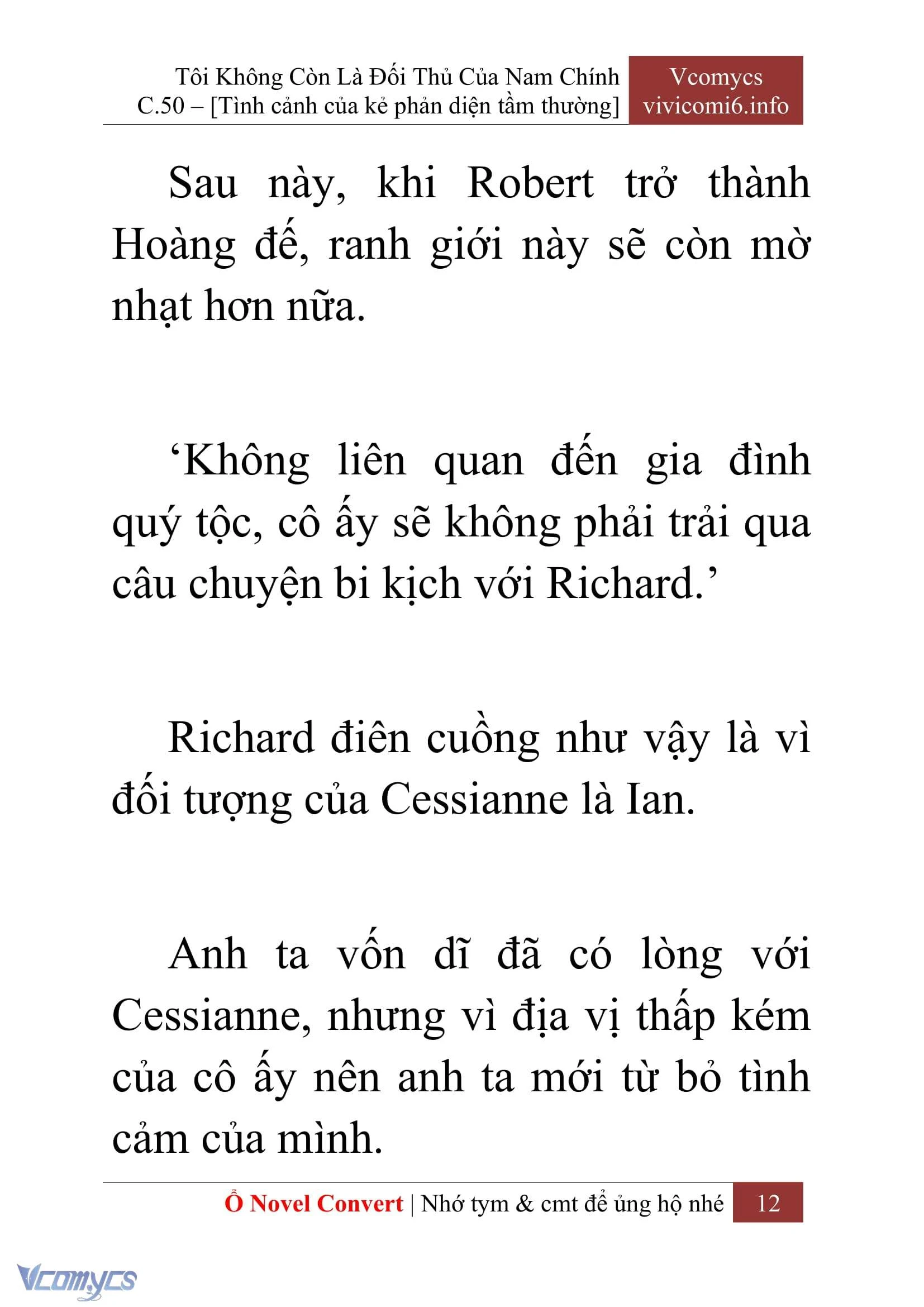 [Novel] Tôi Không Còn Là Đối Thủ Của Nam Chính Chapter  50 - 14